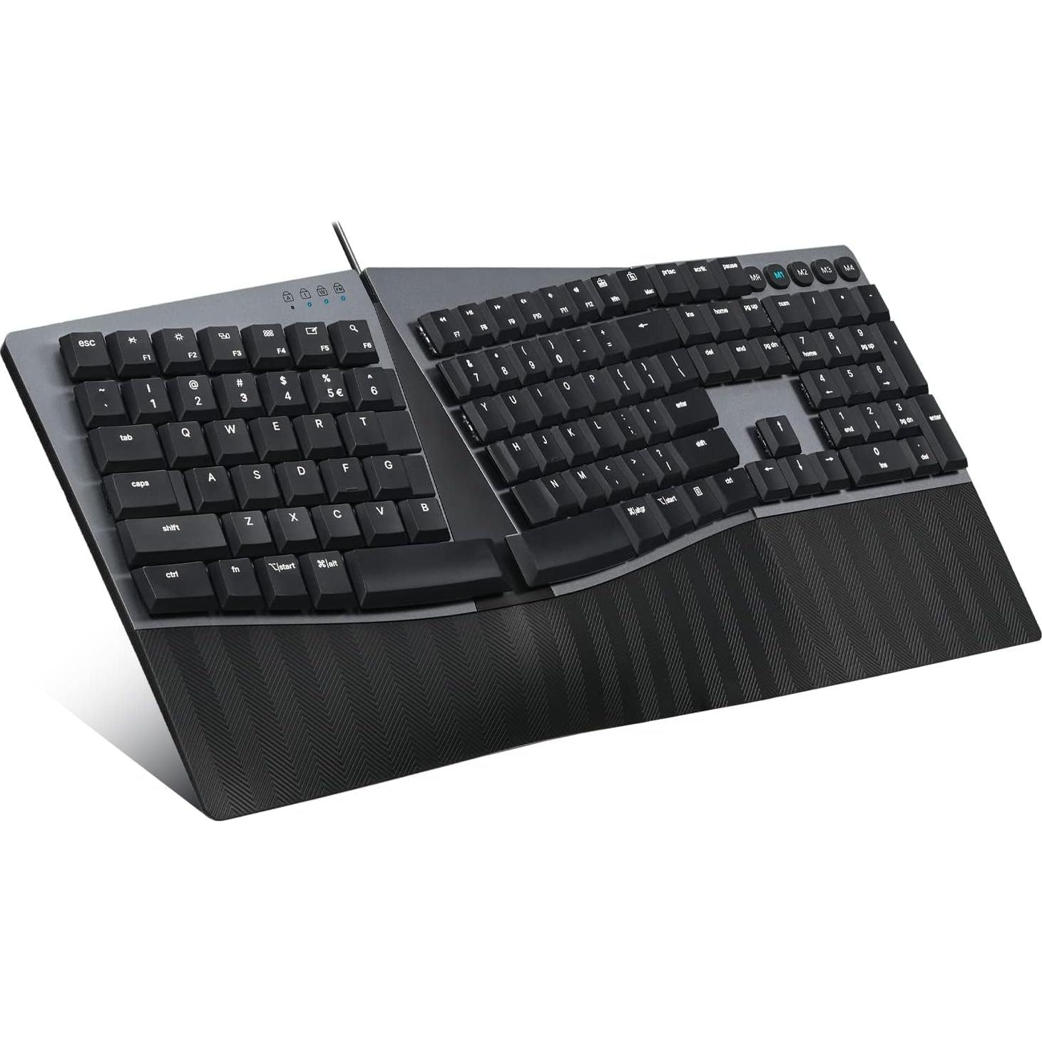 Teclado Mecánico Ergonómico Perixx PERIBOARD-535BL USB