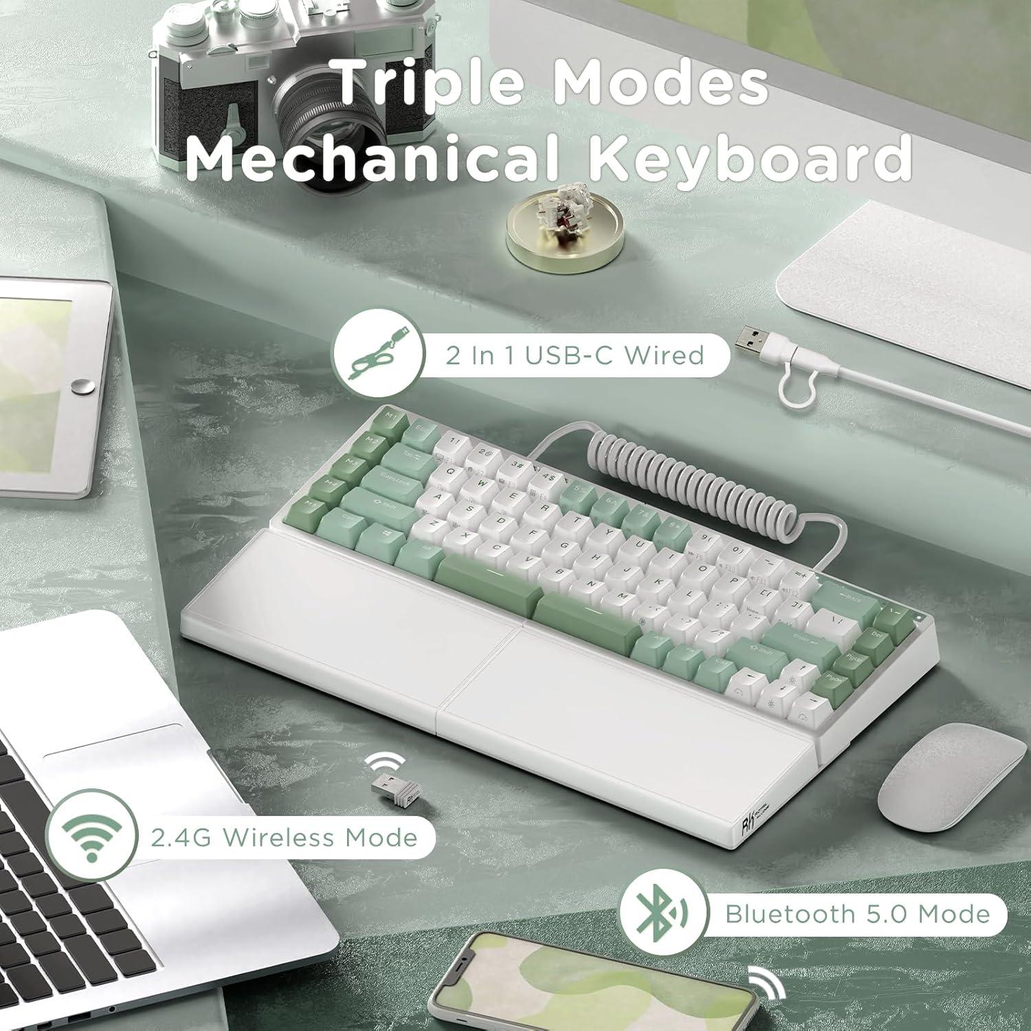 Teclado Mecánico Ergonómico RK Royal Kludge RKS70 Inalámbrico