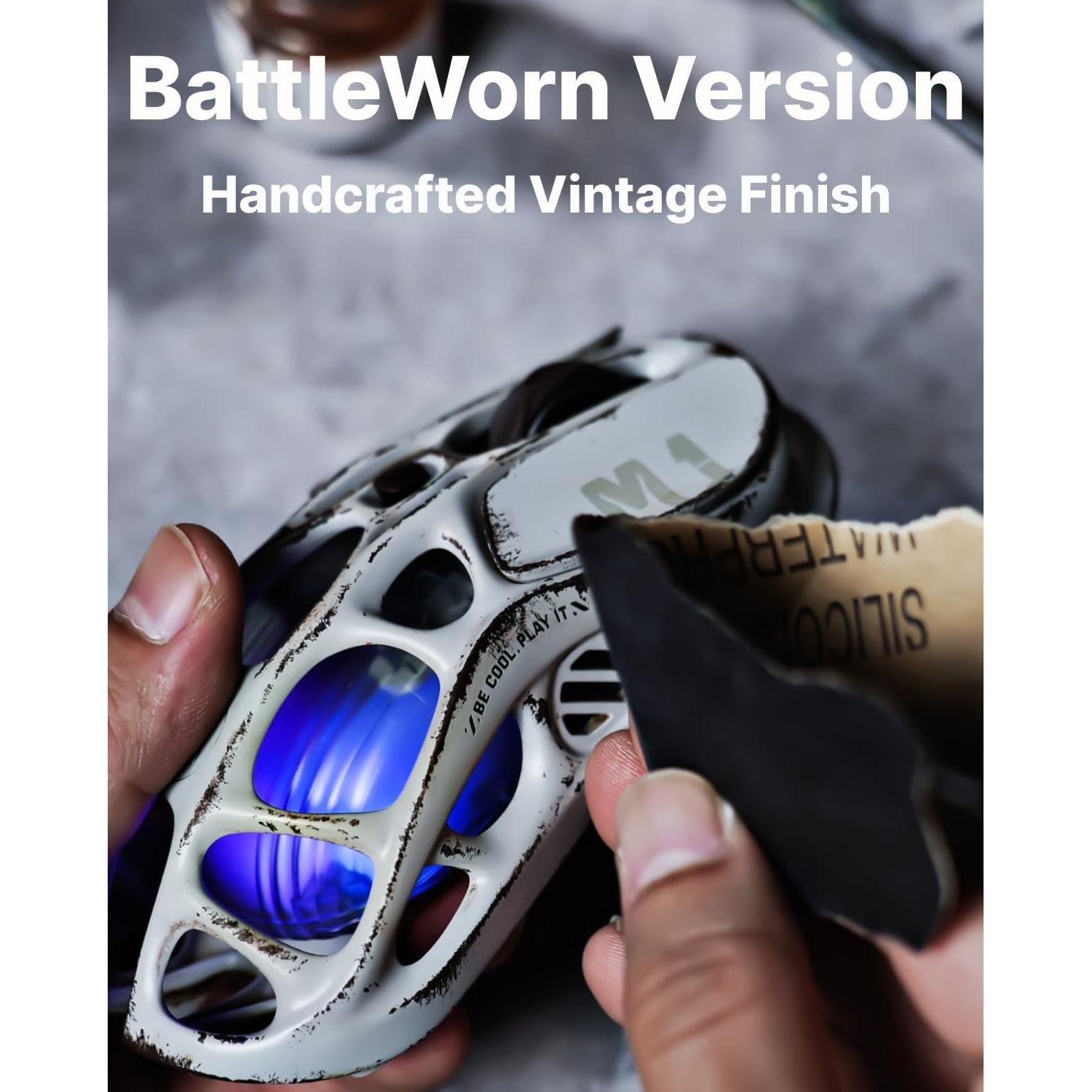 GravaStar Computer Mouse, Mercury M1 Pro Wireless Gaming Mouse with PAW3395DM Sensor, Magnesium Alloy Handcrafted Vintage Finish, 26000 DPI, 5 Programmable Buttons, Outfit with 1K & 4K Dongle