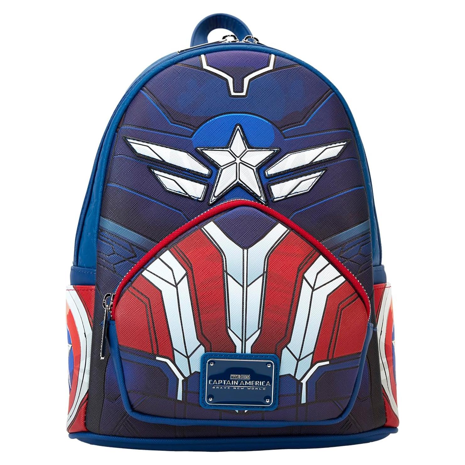 Mochila Mini Cosplay Loungefly Capitán América 22x11x27cm