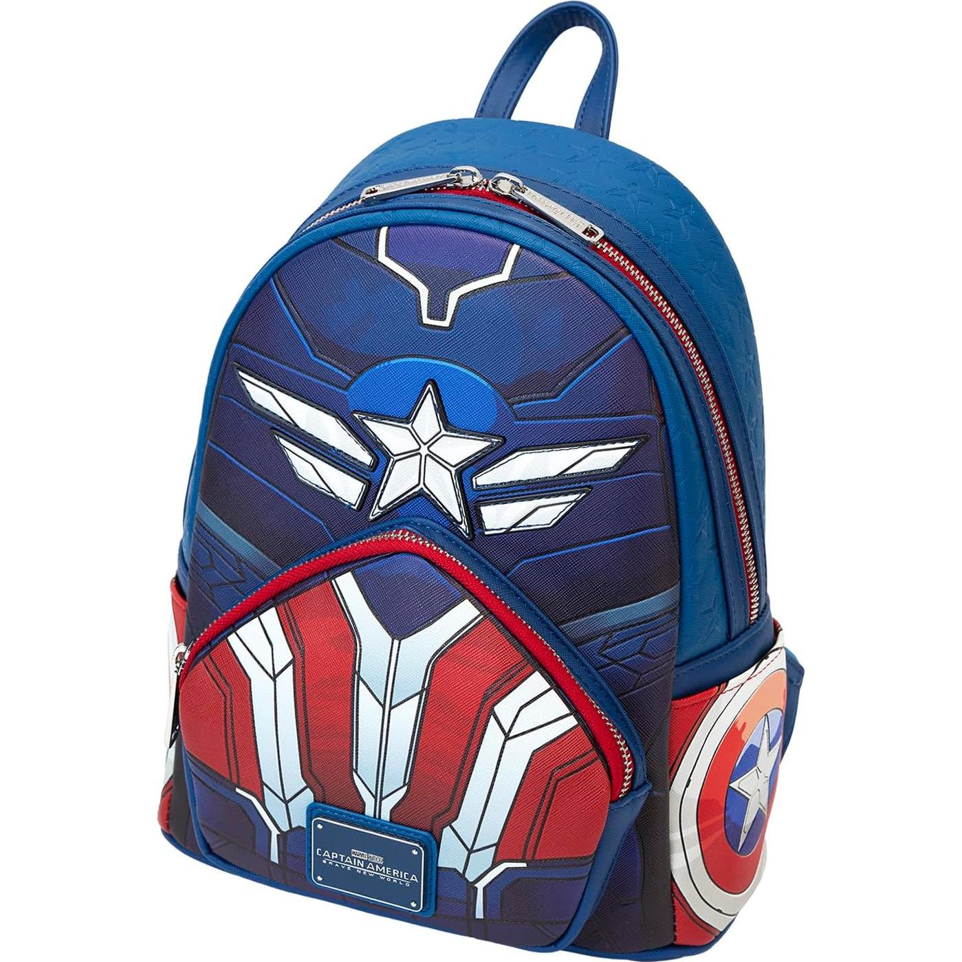 Mochila Mini Cosplay Loungefly Capitán América 22x11x27cm