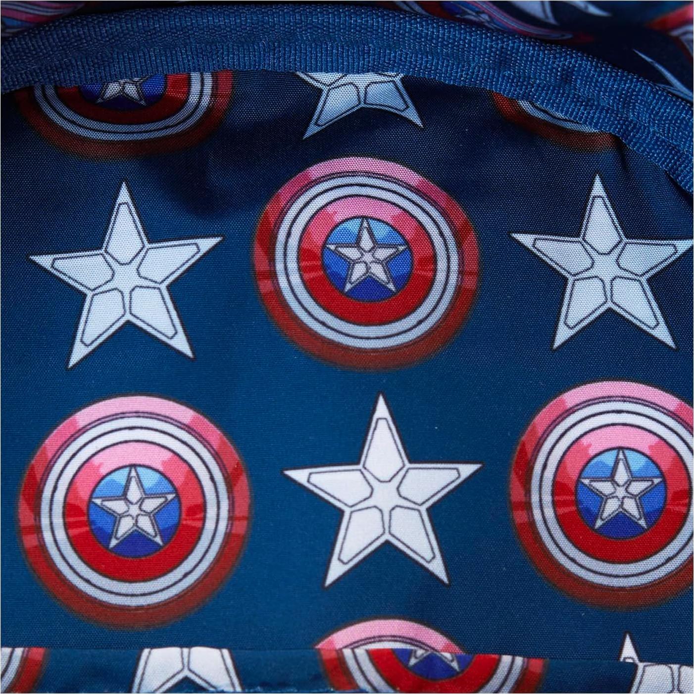 Mochila Mini Cosplay Loungefly Capitán América 22x11x27cm