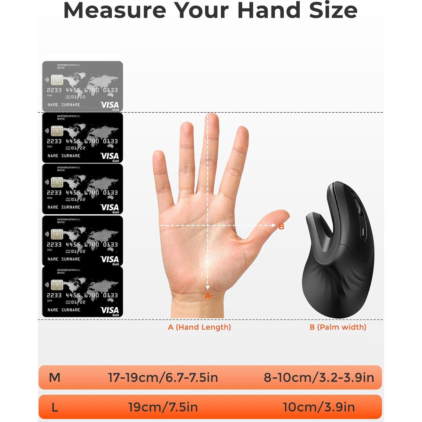 Ratón Vertical Inalámbrico Ergonómico DAREU LM109D 2.4GHz/BT