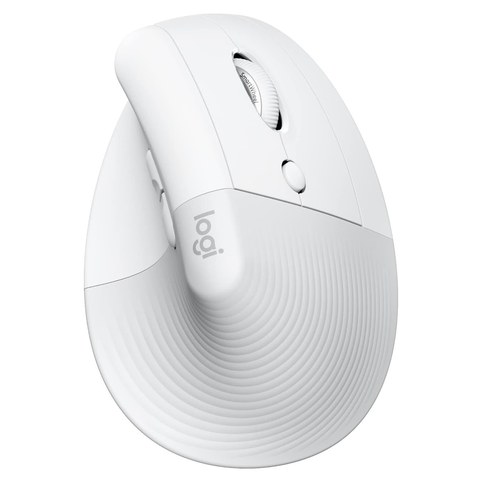 Logitech Lift Ratón Vertical Ergonómico Inalámbrico para Mac - Blanco Off