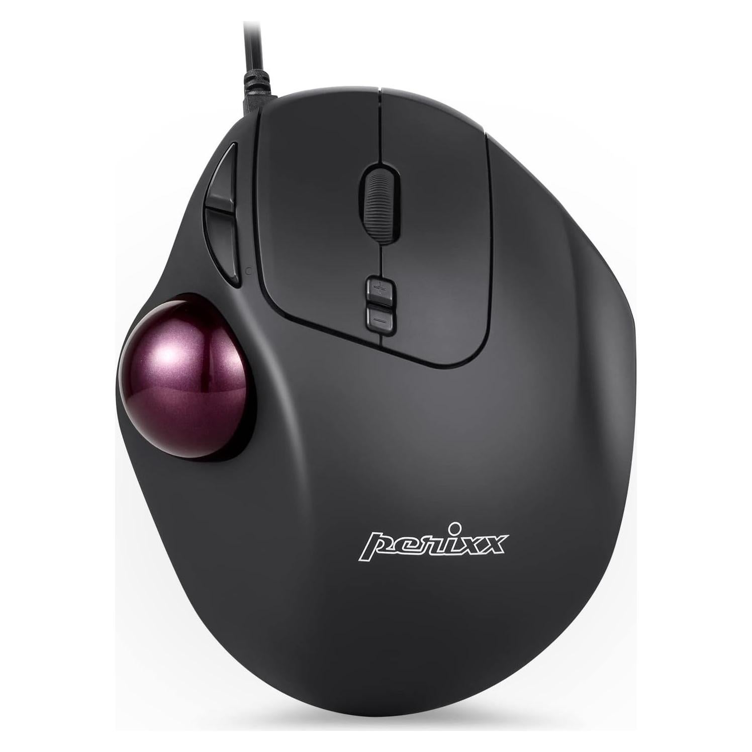 Ratón Trackball Perixx Perimice-517 USB Cableado 7 Botones