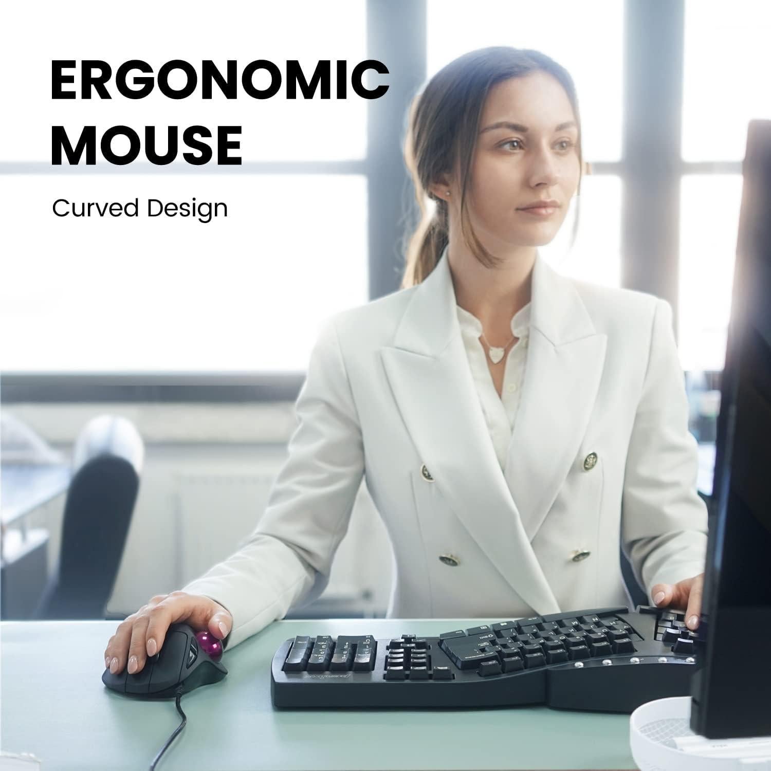 Ratón Trackball Perixx Perimice-517 USB Cableado 7 Botones