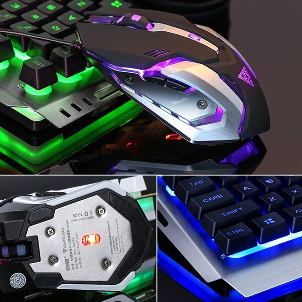 Combo Teclado y Ratón Gaming ANZERWIN V1 RGB Retroiluminado