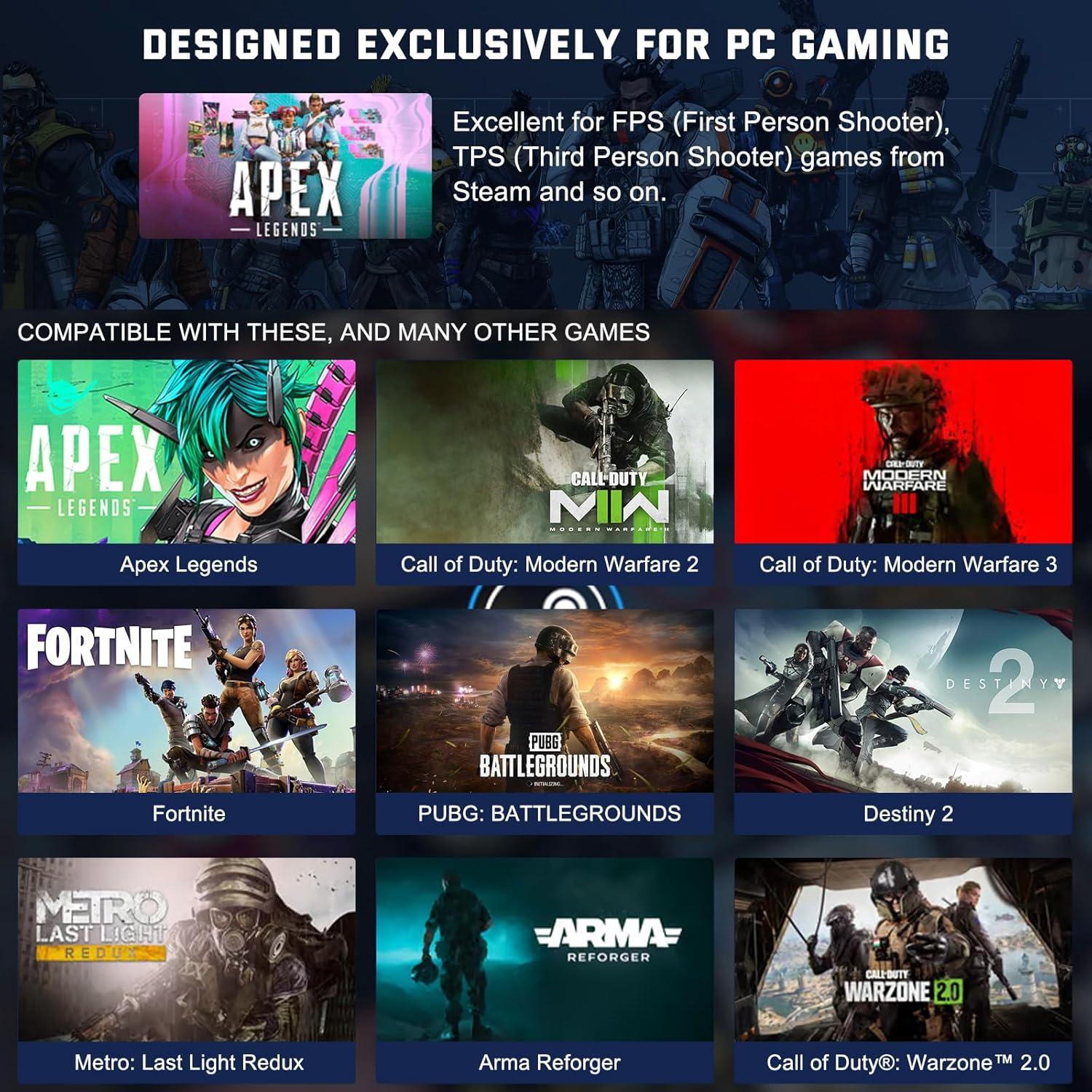 Adaptador de Teclado y Ratón Joso AX200 para PC - Asistencia de Apuntado