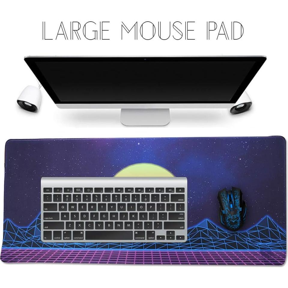 Alfombrilla de Ratón Grande Imegny 90x40 cm Antideslizante