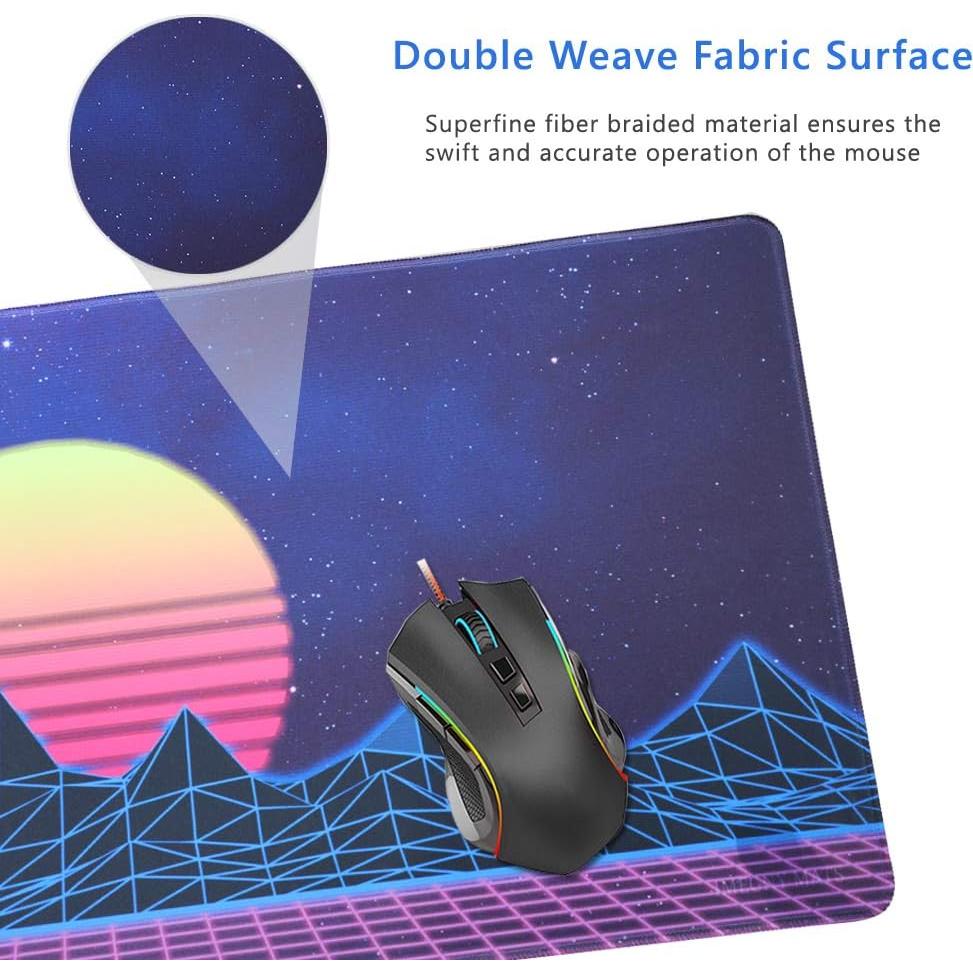 Alfombrilla de Ratón Grande Imegny 90x40 cm Antideslizante