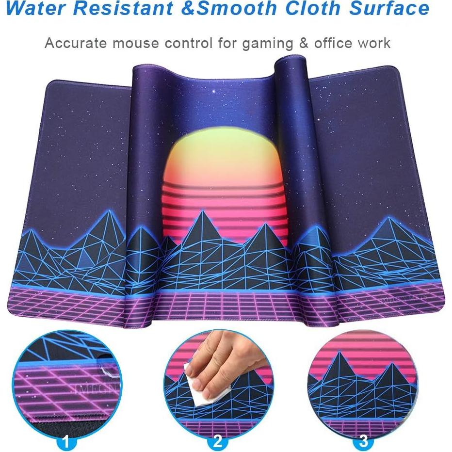 Alfombrilla de Ratón Grande Imegny 90x40 cm Antideslizante