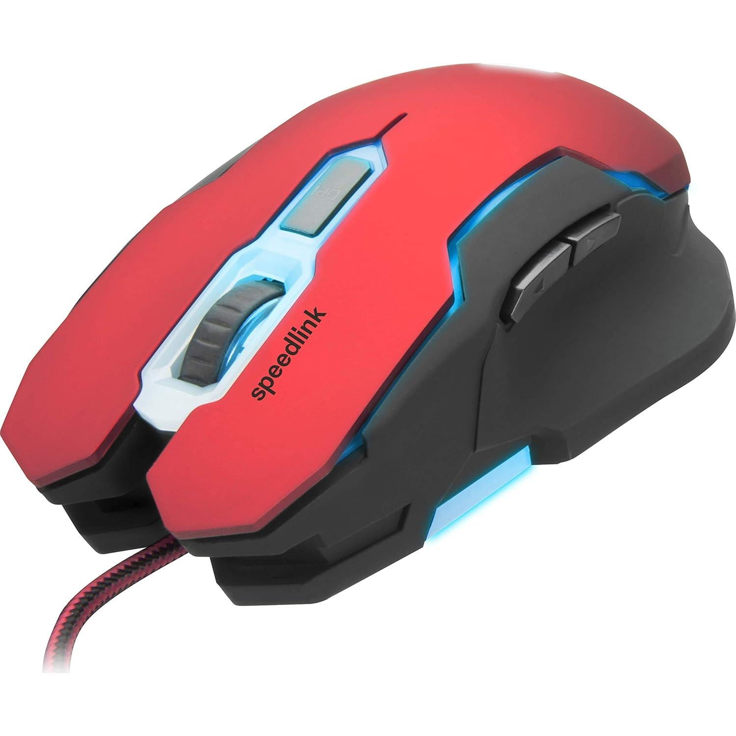 Ratón Gaming Speedlink CONTUS 5 Botones LED 3200 dpi Ergonómico