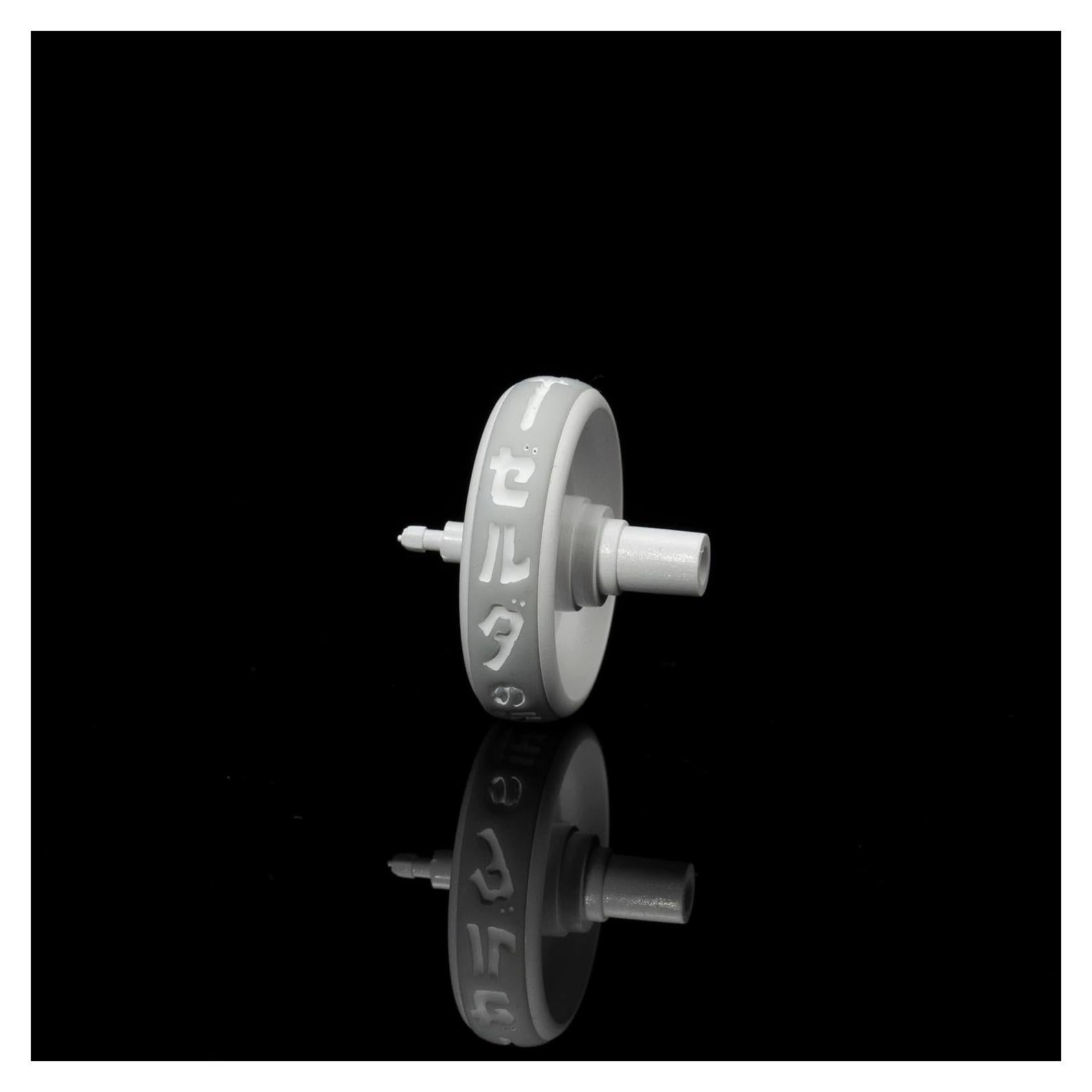 Replacement Scroll Wheel & Rubber Ring Compatible for Logitech G Pro Series Mice (G PRO Wireless/G PRO X Superlight 2 DEX Lightspeed) - Durable Plastic Wheel Gray White