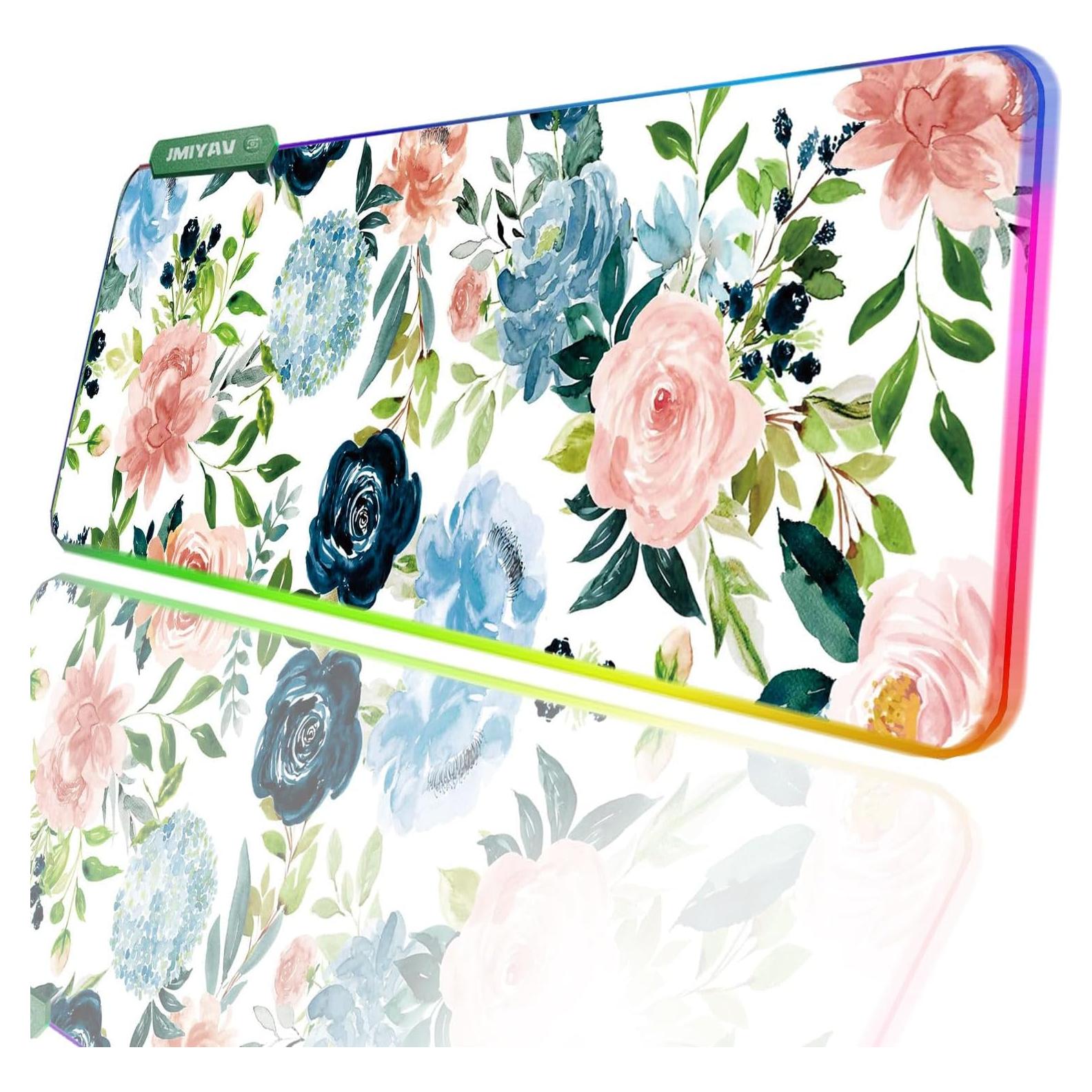 Alfombrilla de Ratón RGB JMIYAV 80x30 cm Antideslizante