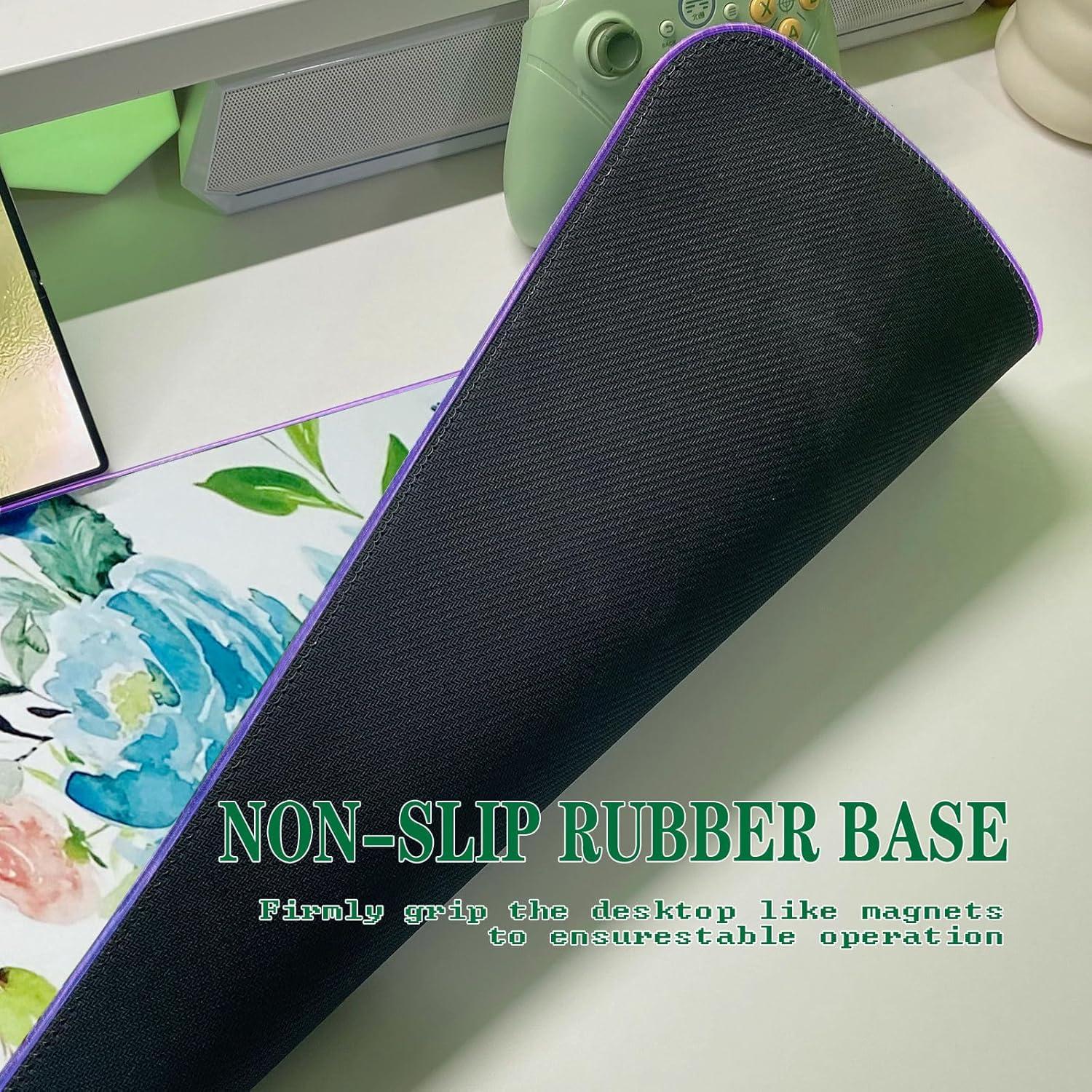 Alfombrilla de Ratón RGB JMIYAV 80x30 cm Antideslizante