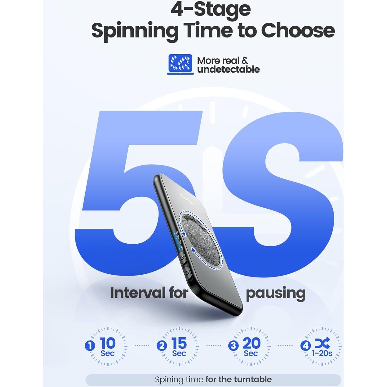 Mouse Jiggler EAXBUX Ultra Delgado 100% Indetectable Negro