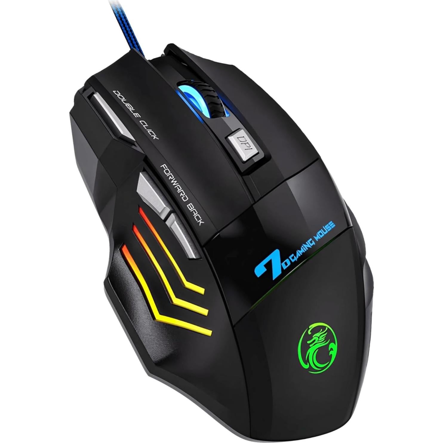 Ratón Gaming Nexurion Reaper Z Pro - 3600 DPI, 7 Botones, RGB