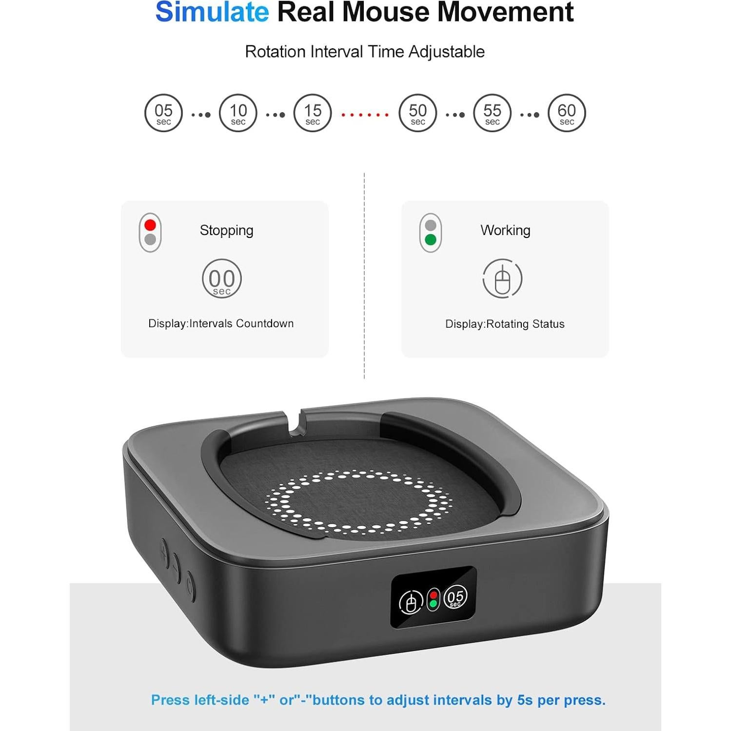 Dispositivo Jiggler de Ratón EAXBUX Indetectable con Temporizador