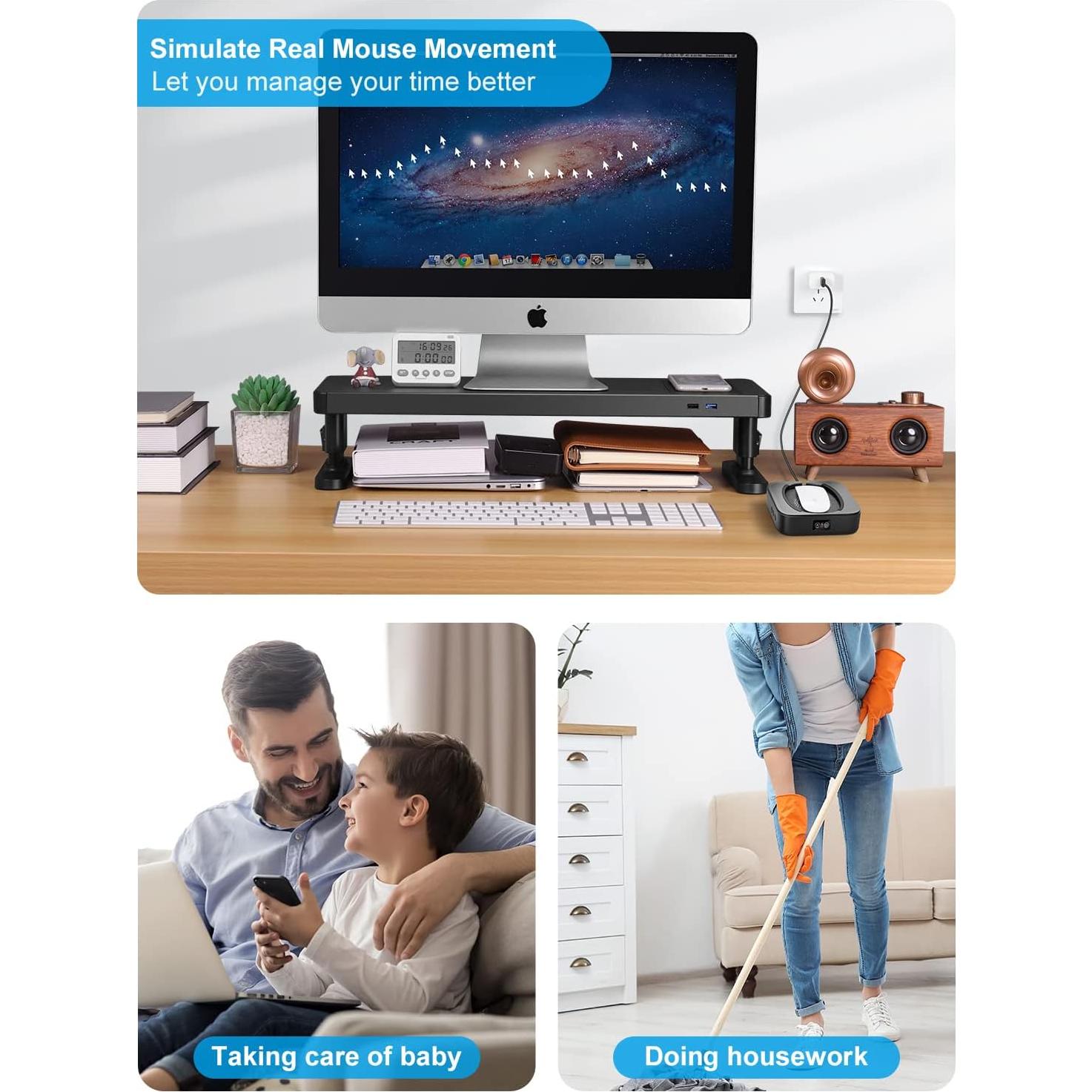 Dispositivo Jiggler de Ratón EAXBUX Indetectable con Temporizador