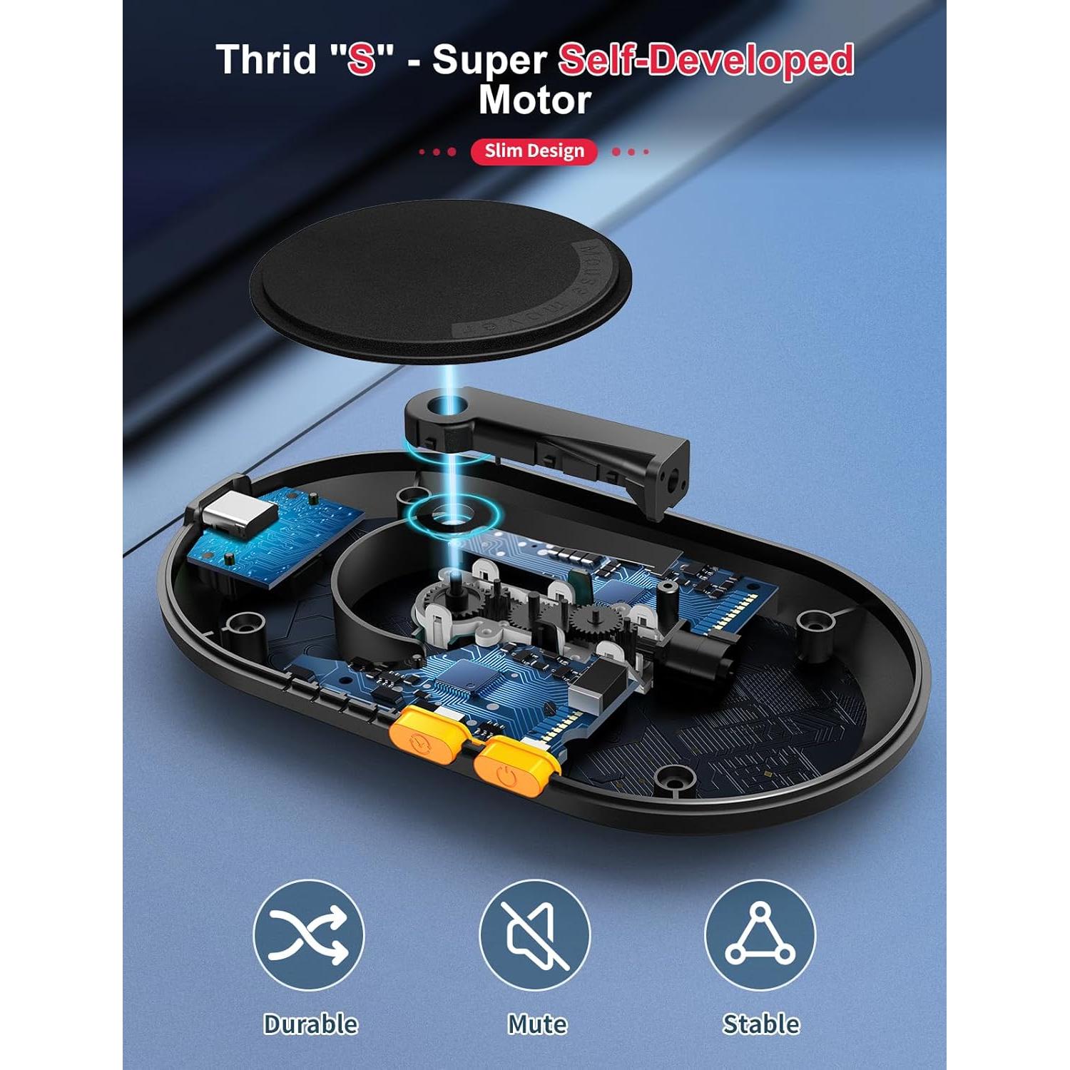 Jiggler de Ratón Mecánico Starviky Ultra Delgado Verde