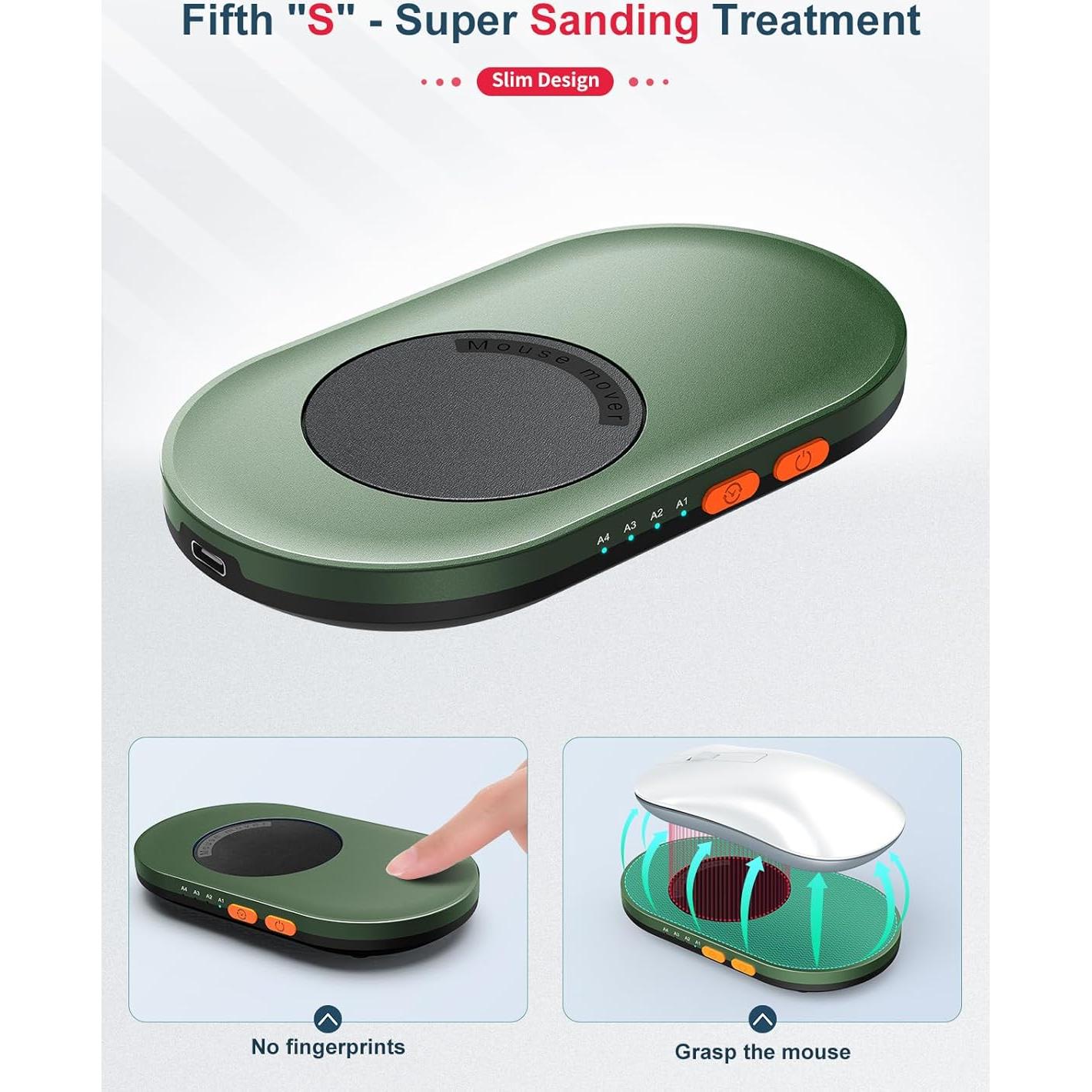 Jiggler de Ratón Mecánico Starviky Ultra Delgado Verde