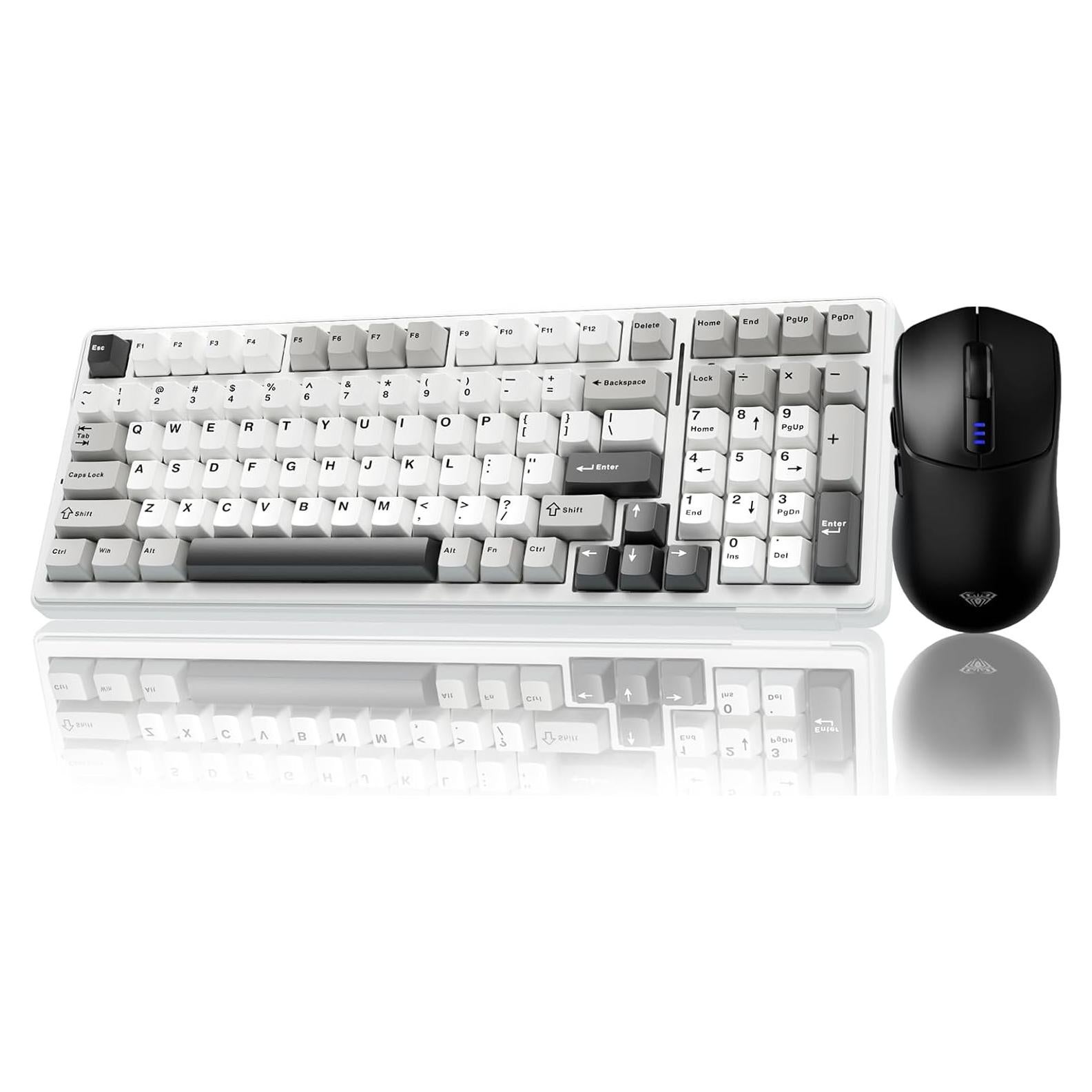 Combo Teclado Mecánico Inalámbrico AULA F99 + Ratón SC580