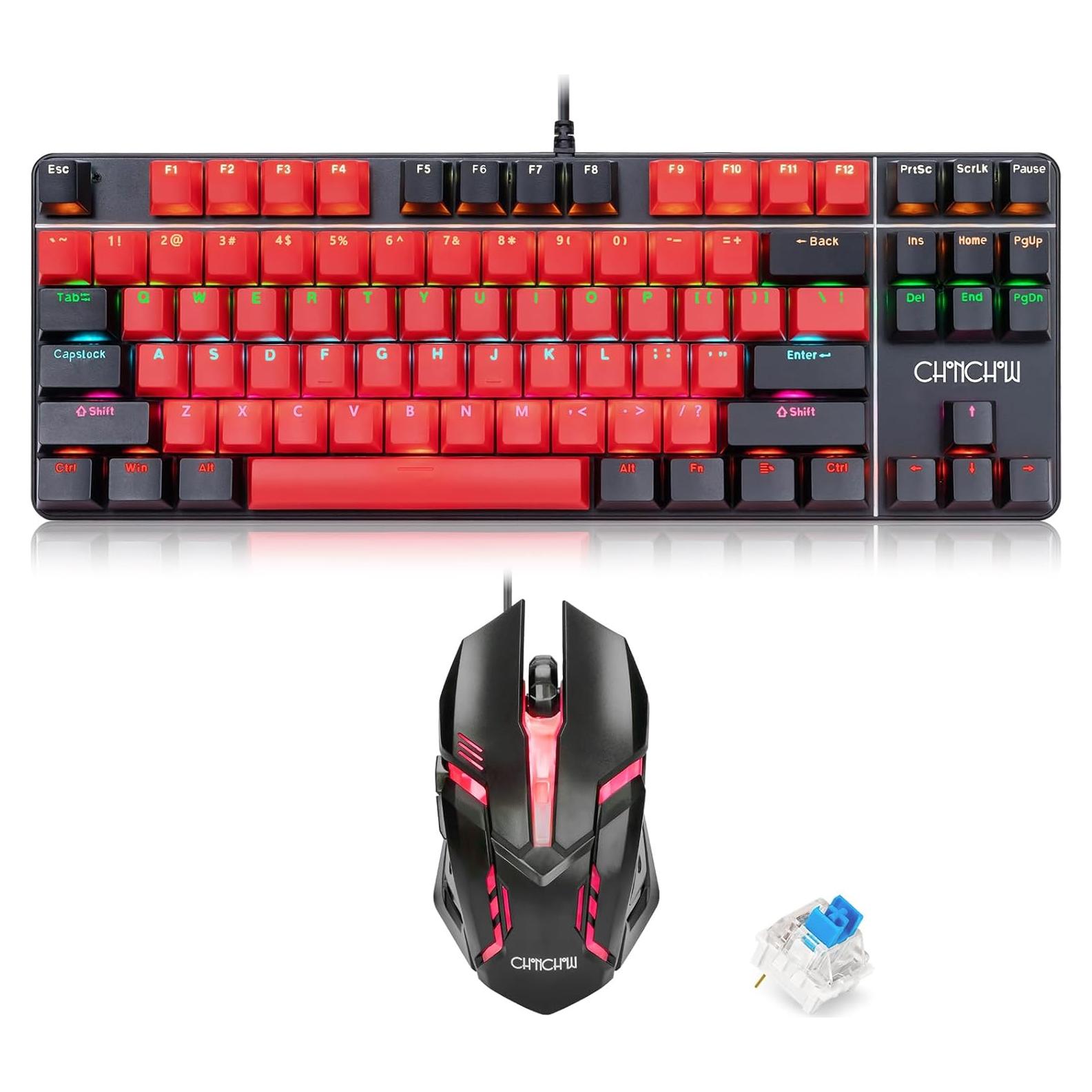 Teclado Mecánico CHONCHOW TKL 87 Teclas Retroiluminado LED