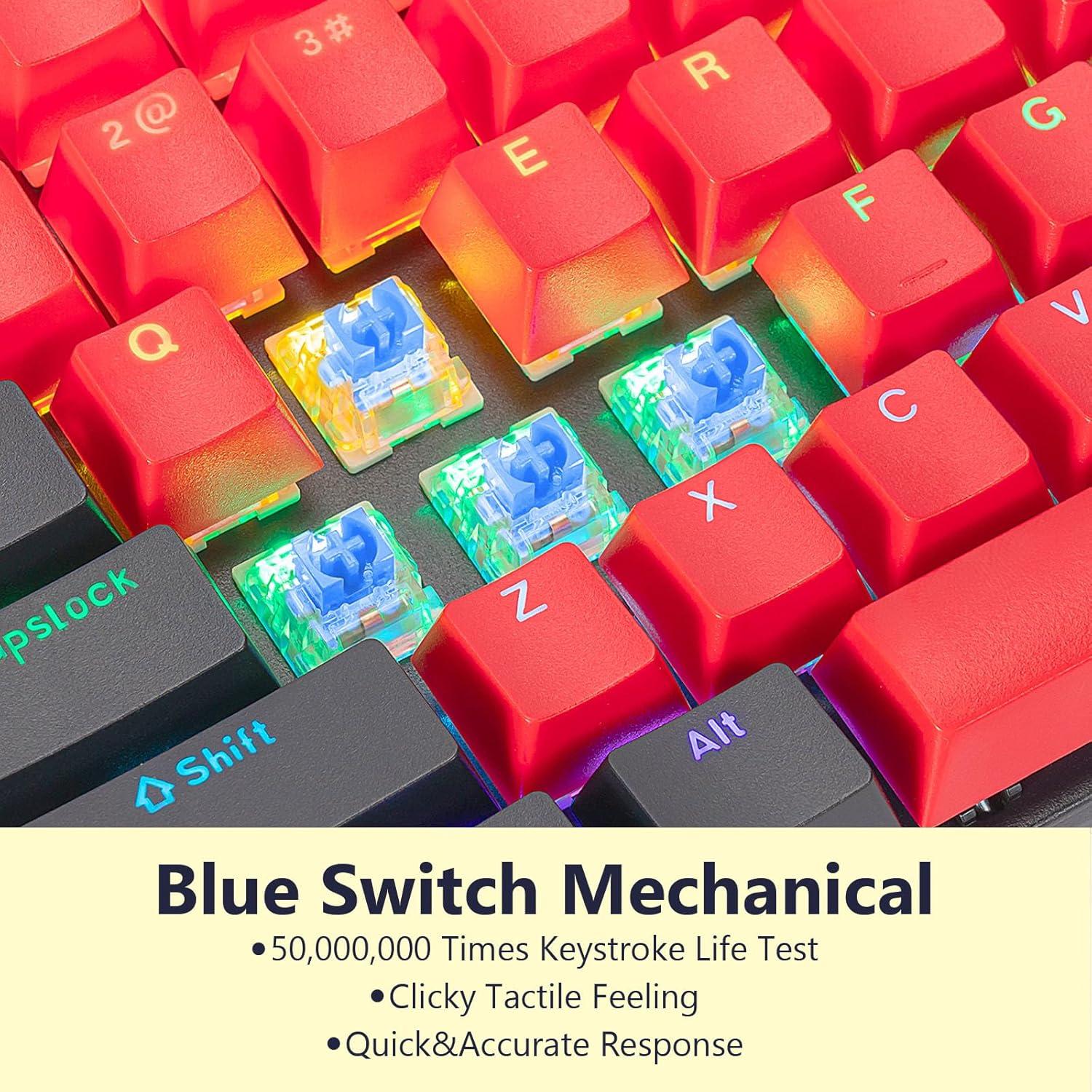 Teclado Mecánico CHONCHOW TKL 87 Teclas Retroiluminado LED