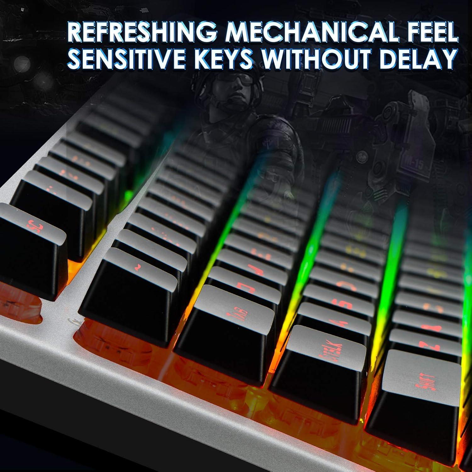 Teclado Gaming Beastron 10209 RGB + Ratón y Alfombrilla