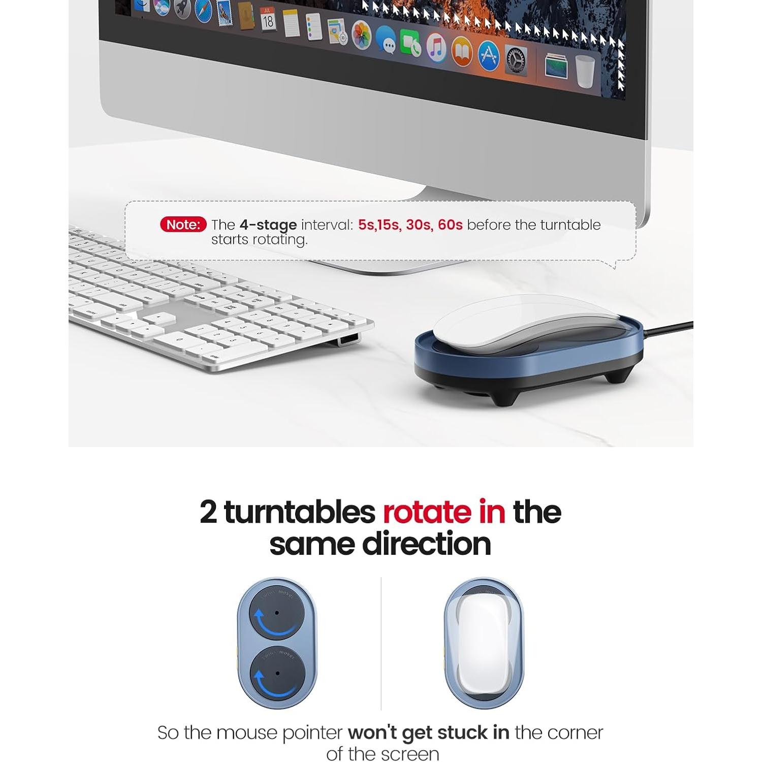 Mouse Mover Doble Giratorio Vaydeer FM2041 Indetectable