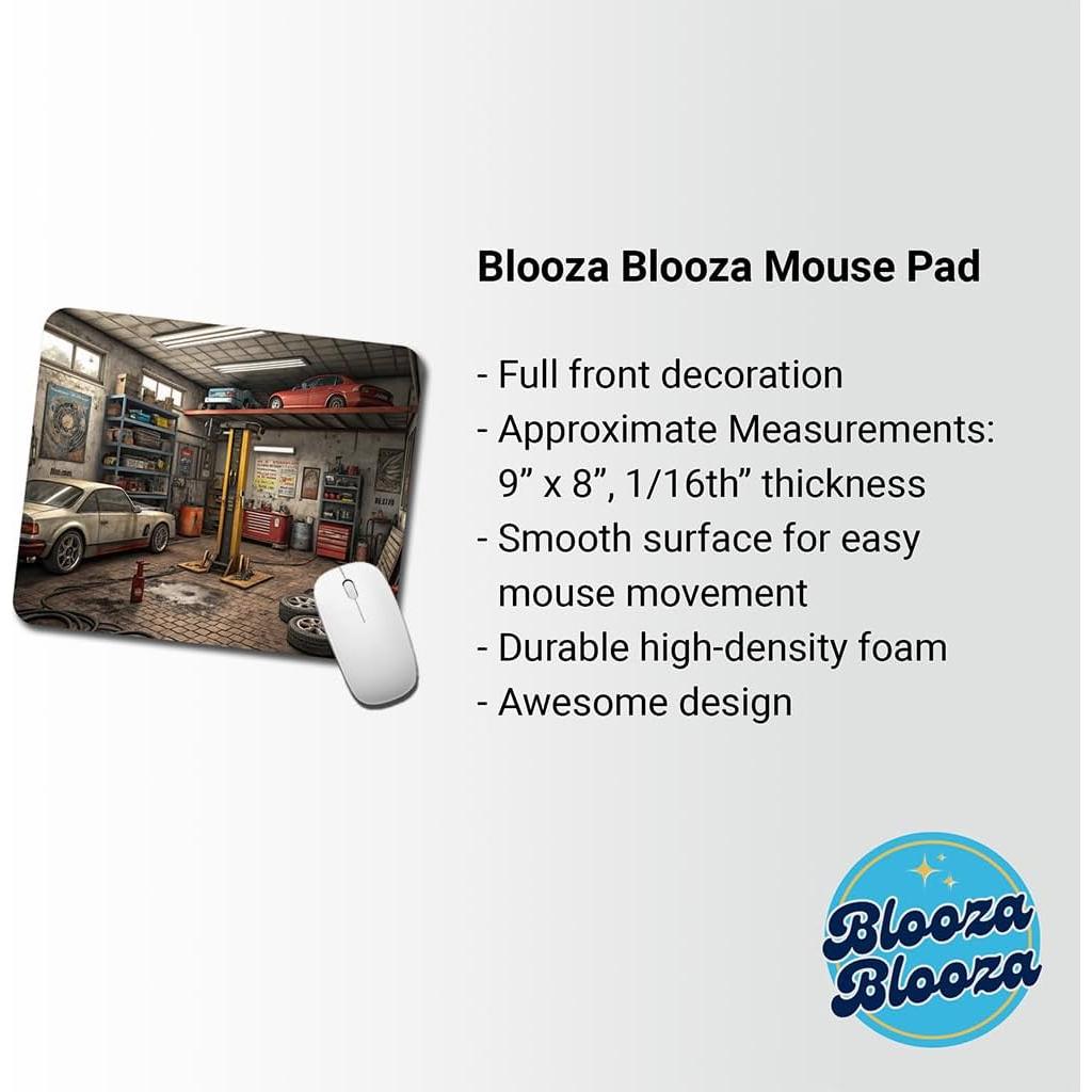 Alfombrilla de Ratón Taller Mecánico Blooza 23x20 cm