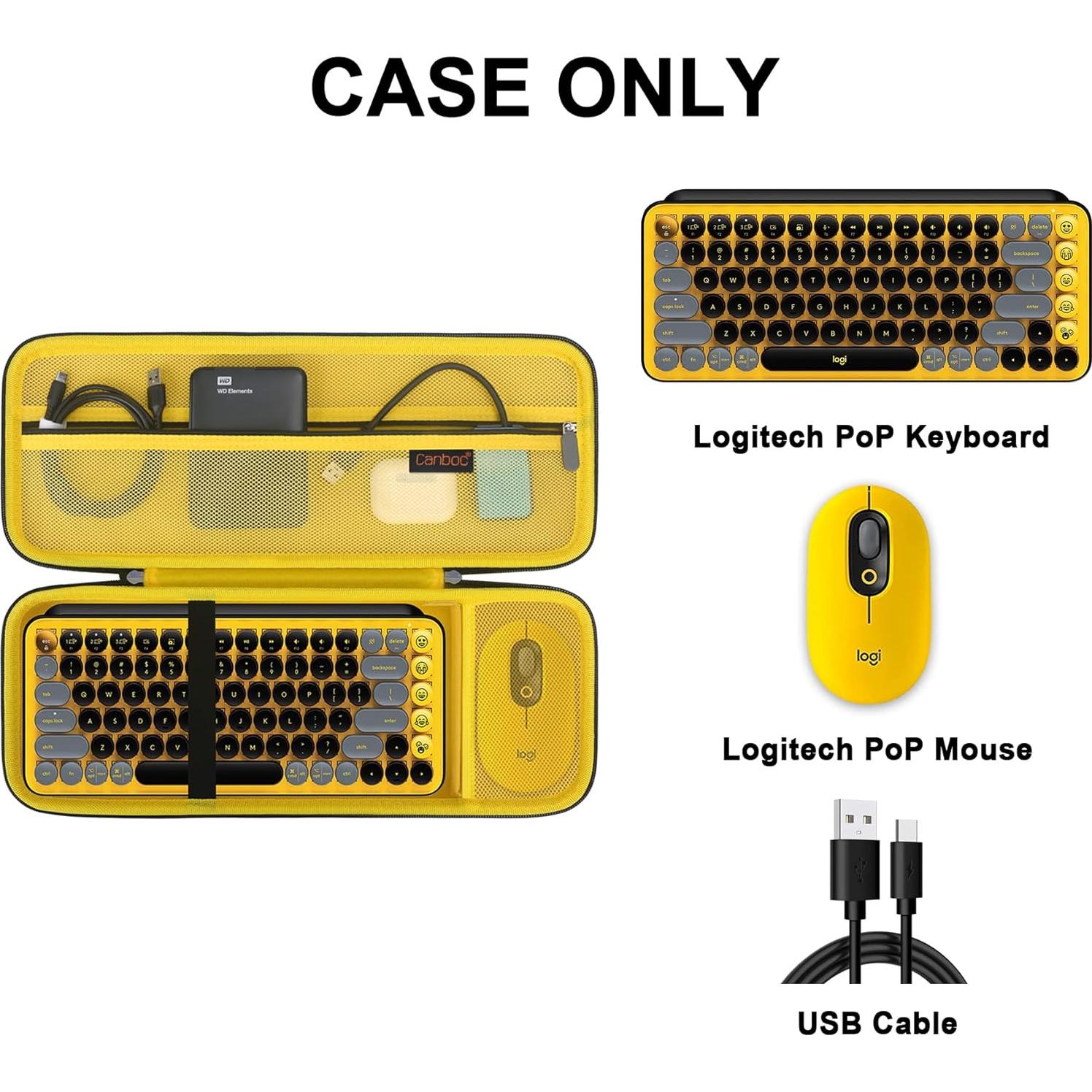Funda rígida Canboc para teclado mecánico Logitech POP Keys