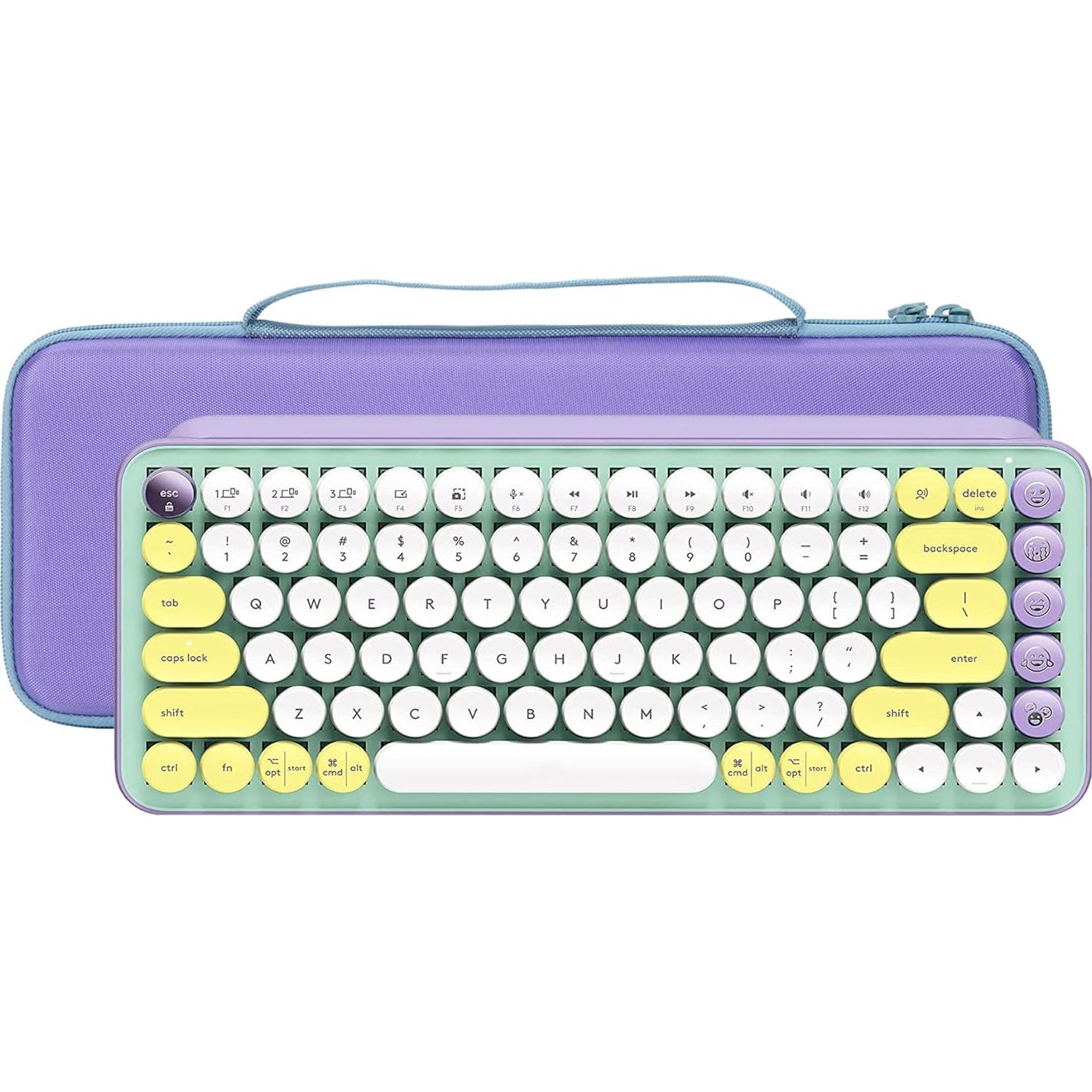 Funda Dura Aenllosi para Teclado Logitech POP Keys - Púrpura