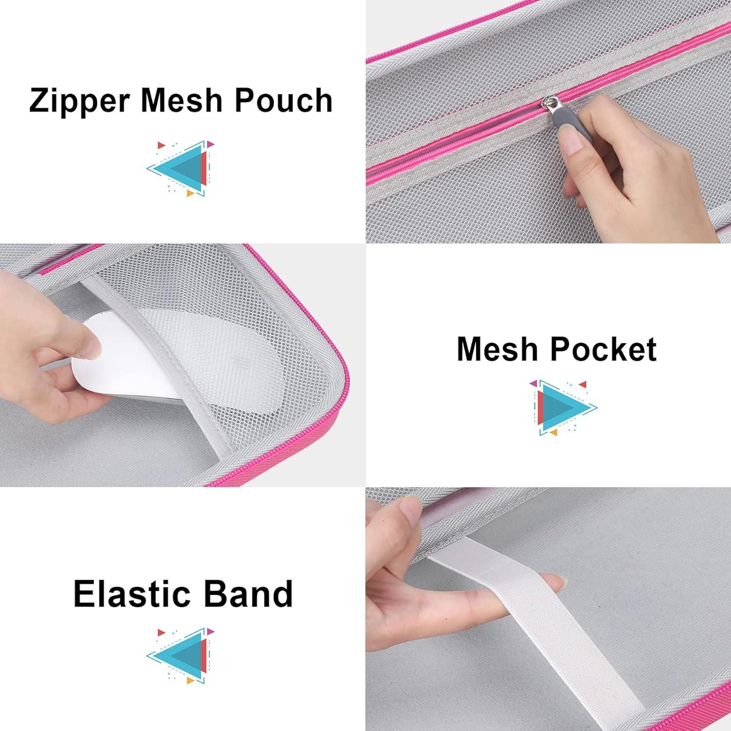 Funda Dura BOVKE para Teclado Logitech POP Rosa