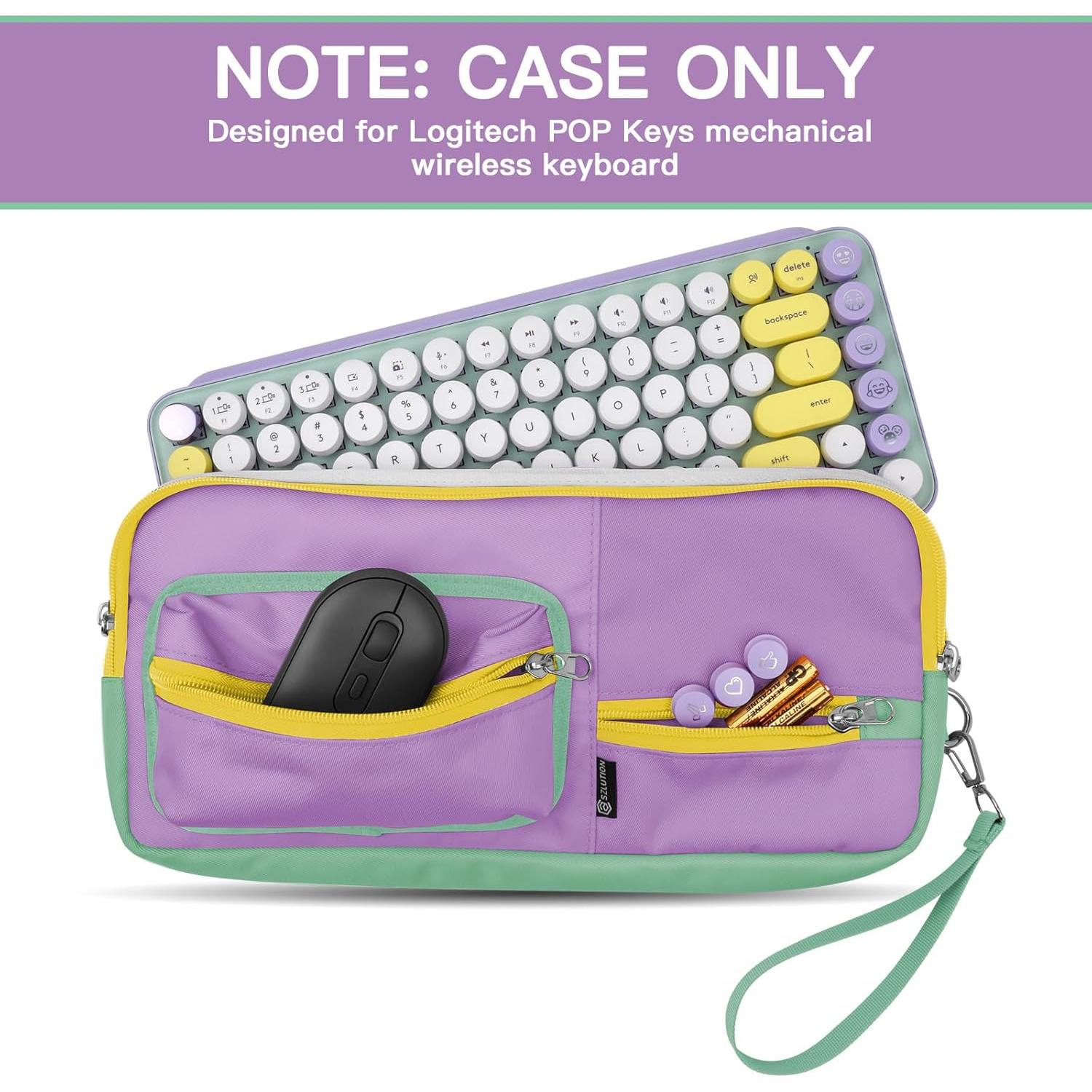 Funda de Transporte CaSZLUTION para Teclado Logitech POP Keys