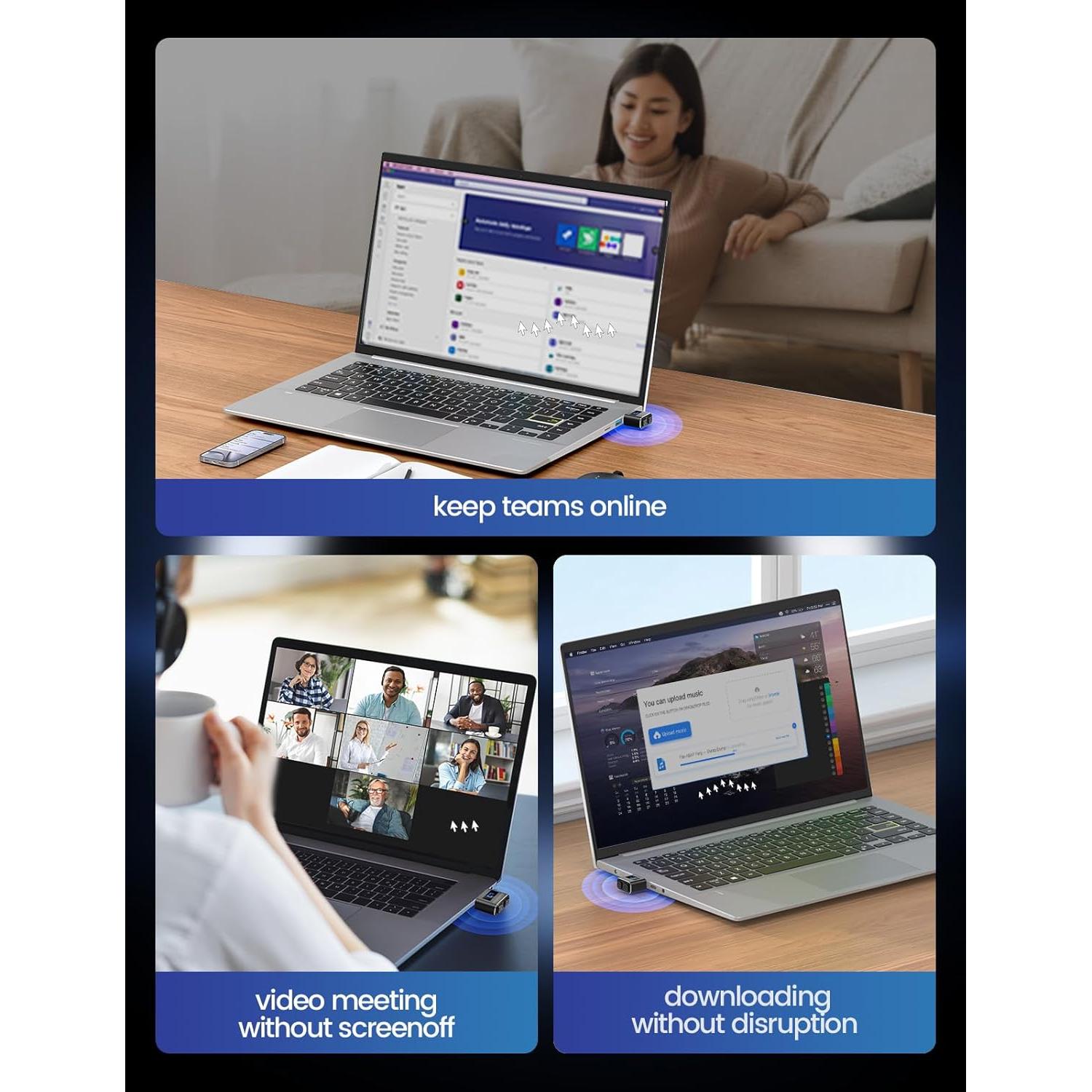 Mouse Jiggler USB Meatanty 2 Pcs Metal Indetectable