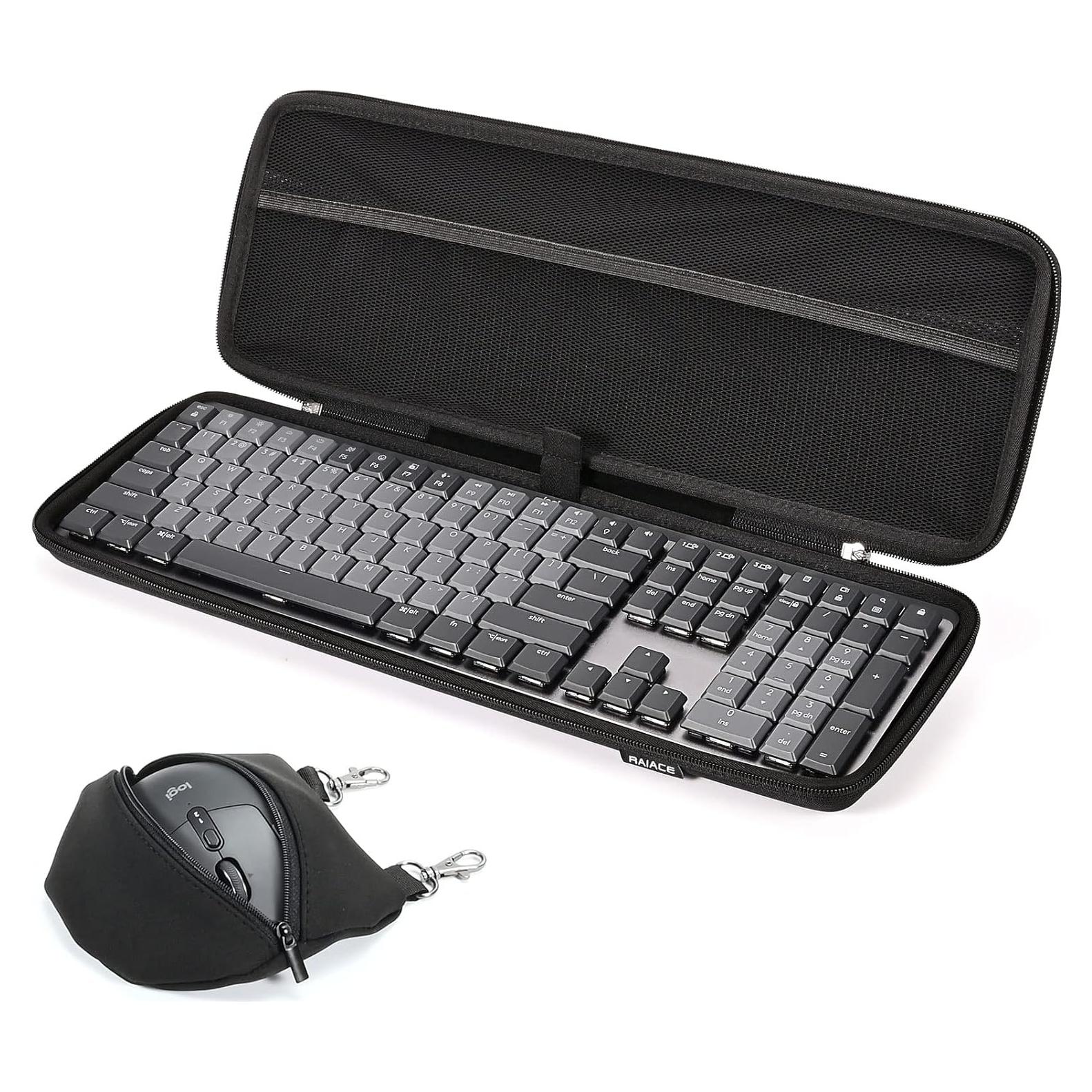 Funda Dura RAIACE para Teclado Logitech MX Mechanical - Negro
