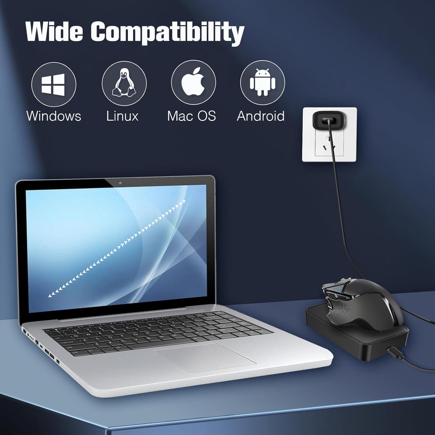 Jiggler de Ratón Indetectable TRILINK con Adaptador USB-C