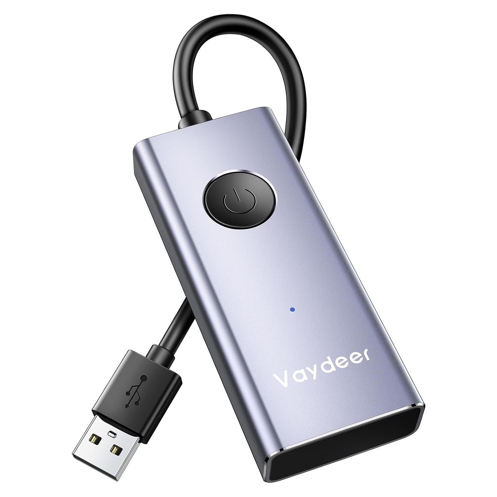 Vaydeer Mouse Jiggler USB Metálico S4 con Interruptor ON/OFF