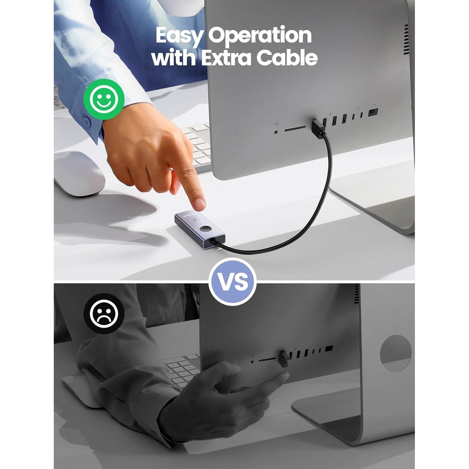 Vaydeer Mouse Jiggler USB Metálico S4 con Interruptor ON/OFF