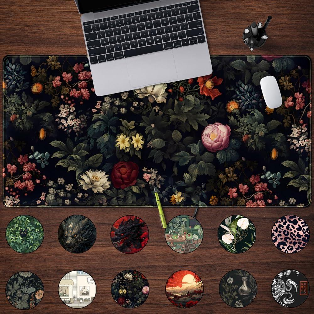 Alfombrilla de Escritorio Grande Mechanical Cattle Rosa Vintage 800x400mm