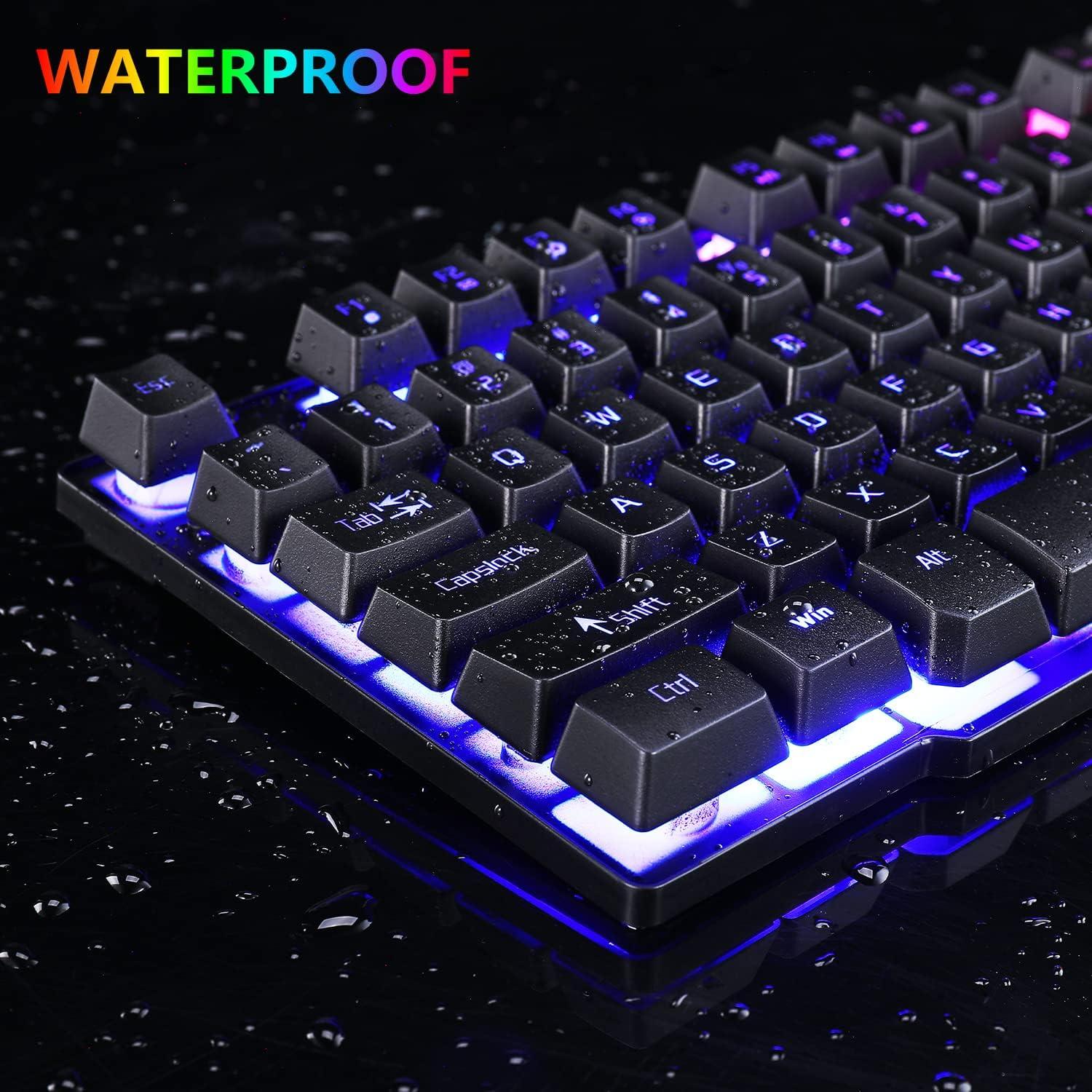 Combo Teclado Gaming RGB y Ratón Cakce USB Retroiluminado