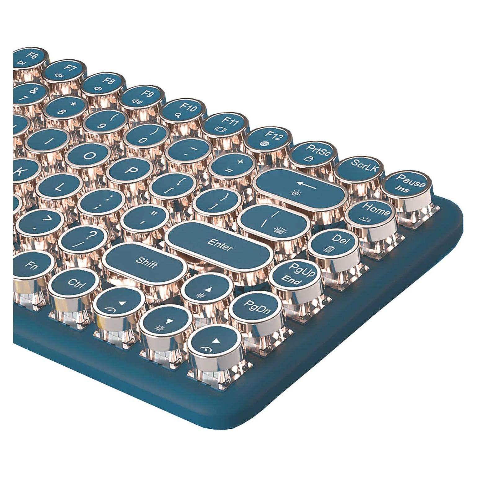 Teclado Mecánico Inalámbrico TISHLED G502 Retro LED 84 Teclas