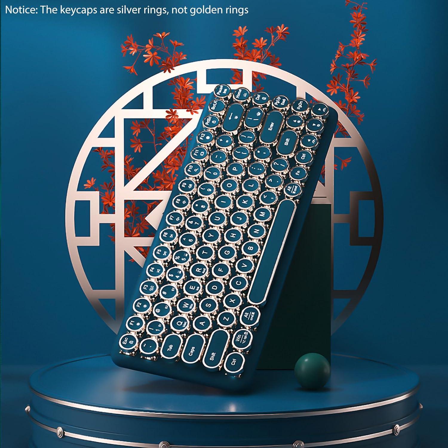 Teclado Mecánico Inalámbrico TISHLED G502 Retro LED 84 Teclas