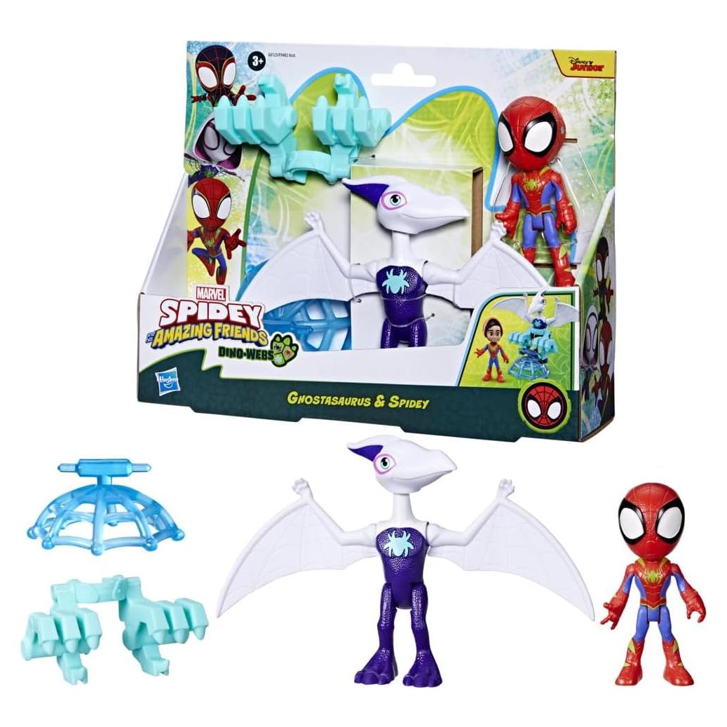 Conjunto de figuras de acción Spidey y Ghostasaurus 10 cm