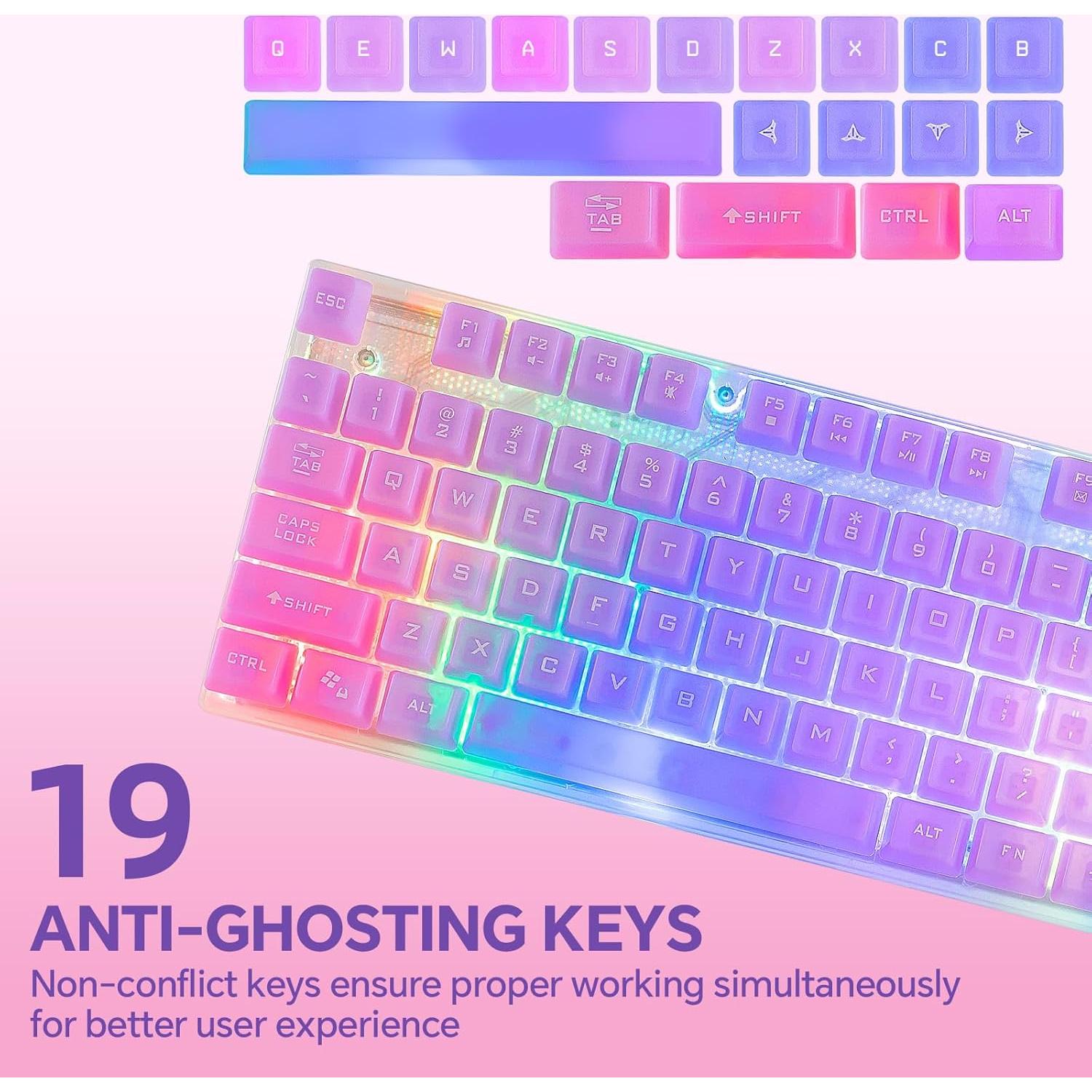 Combo Teclado y Ratón Gaming CHONCHOW RGB 104 Teclas USB