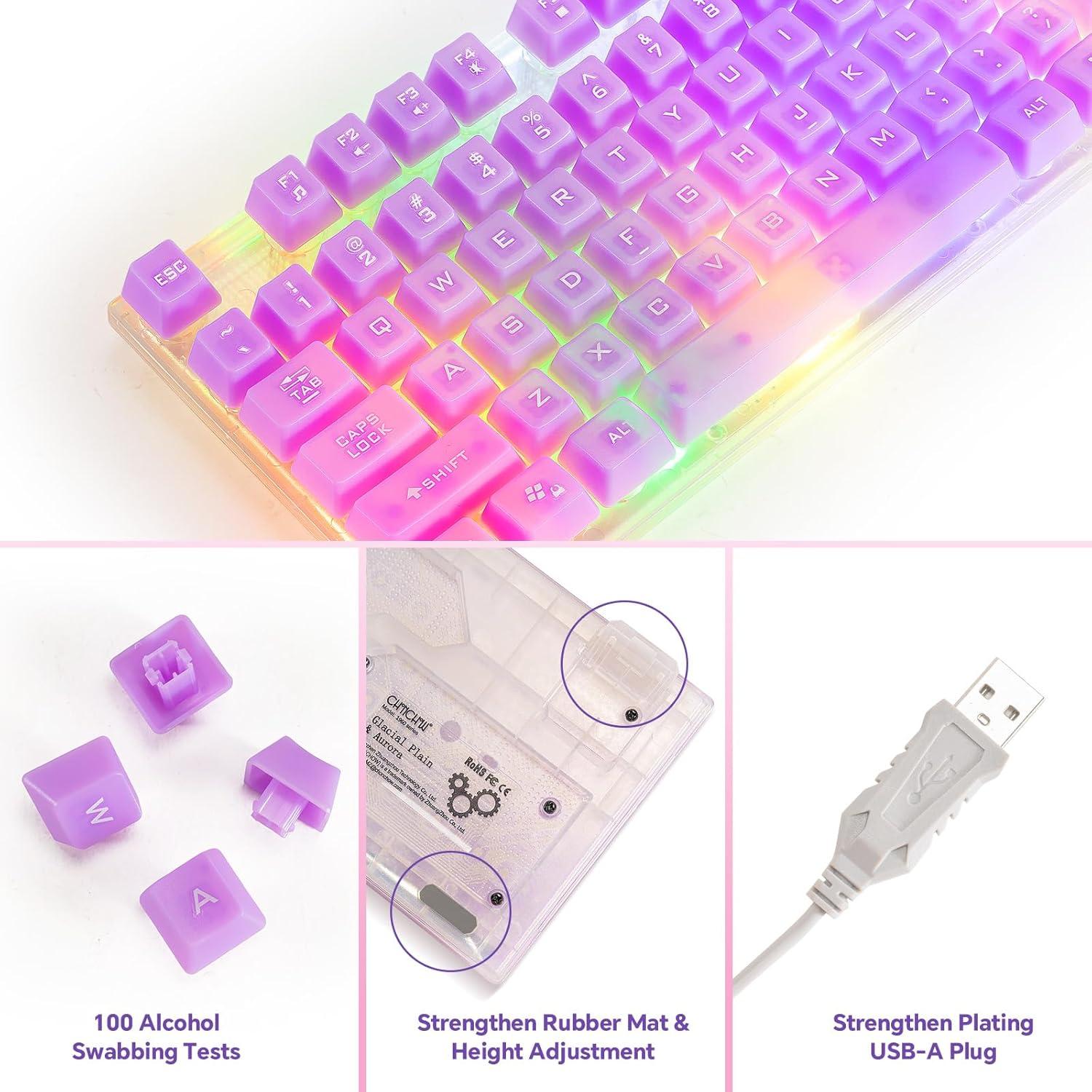 Combo Teclado y Ratón Gaming CHONCHOW RGB 104 Teclas USB
