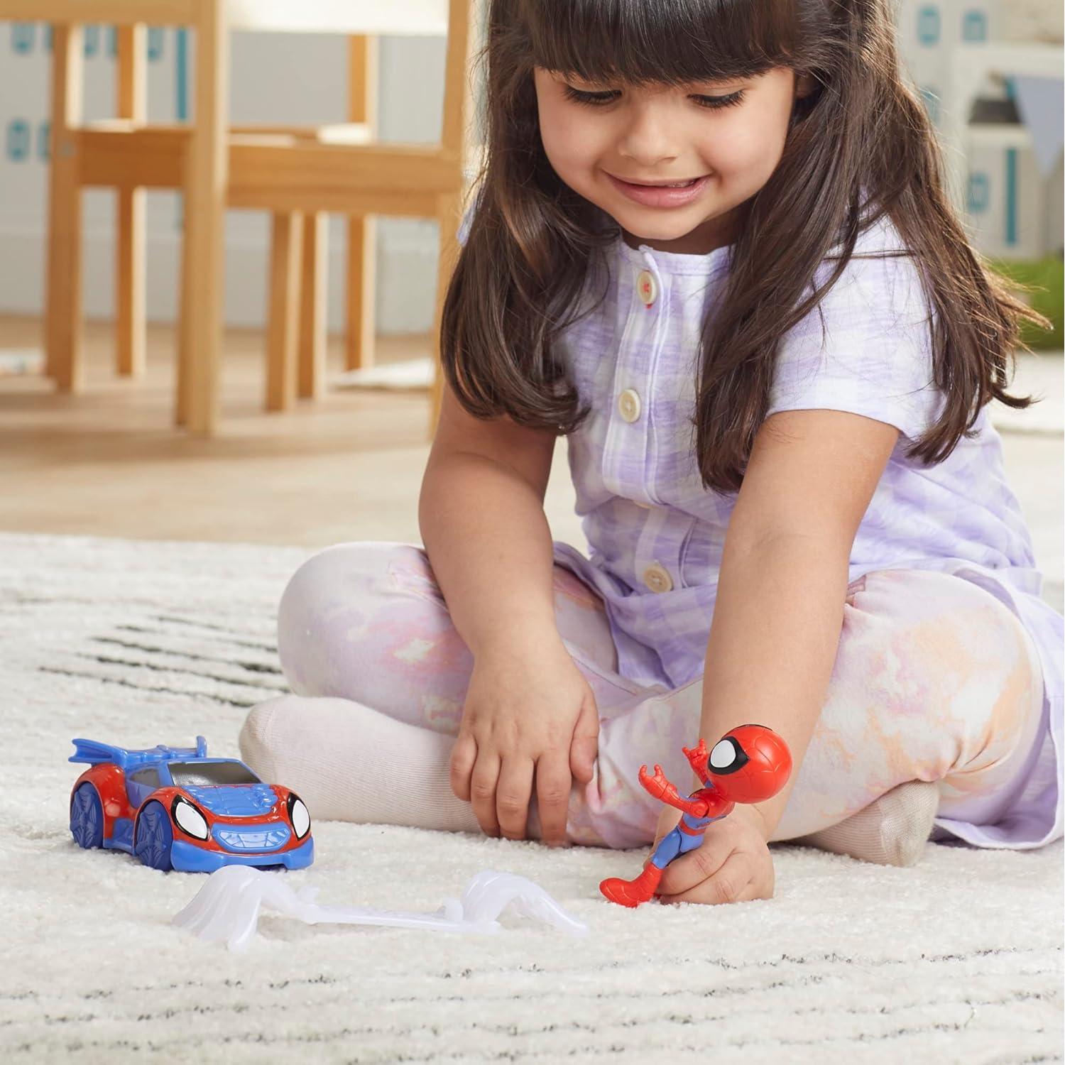 Conjunto de Escalador Web Spidey Hasbro 10 cm Juguetes Marvel