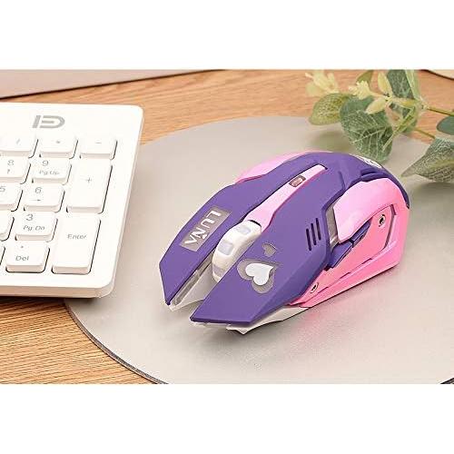 Ratón Inalámbrico Greshare GS-501 Ergonómico 2400 DPI 7 Colores