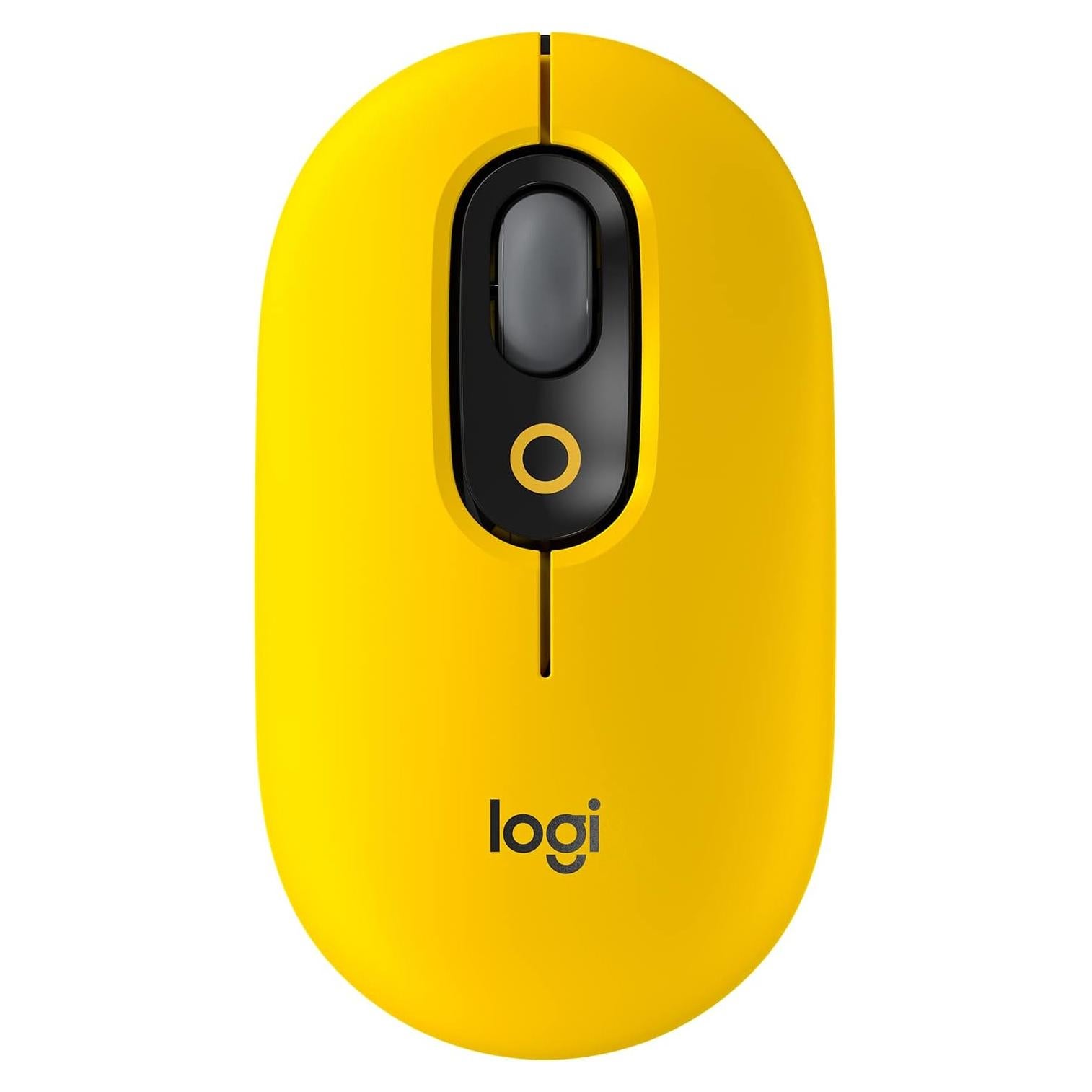 Logitech POP Mouse Inalámbrico Silencioso Amarillo - Personalizable
